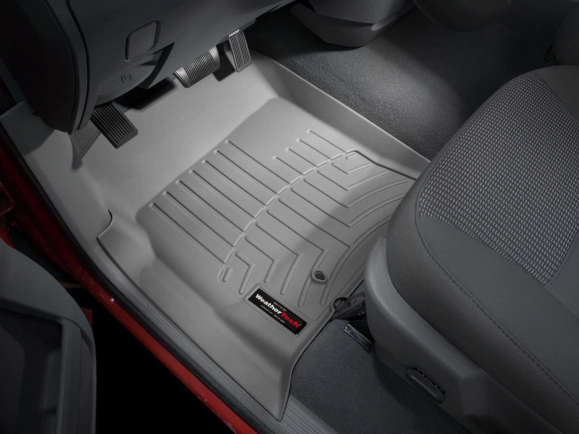 WeatherTech Custom Fit FloorLiners for Dodge Ram Truck 1500, Ram Truck 2500/3500-1st Row (460121), Grey