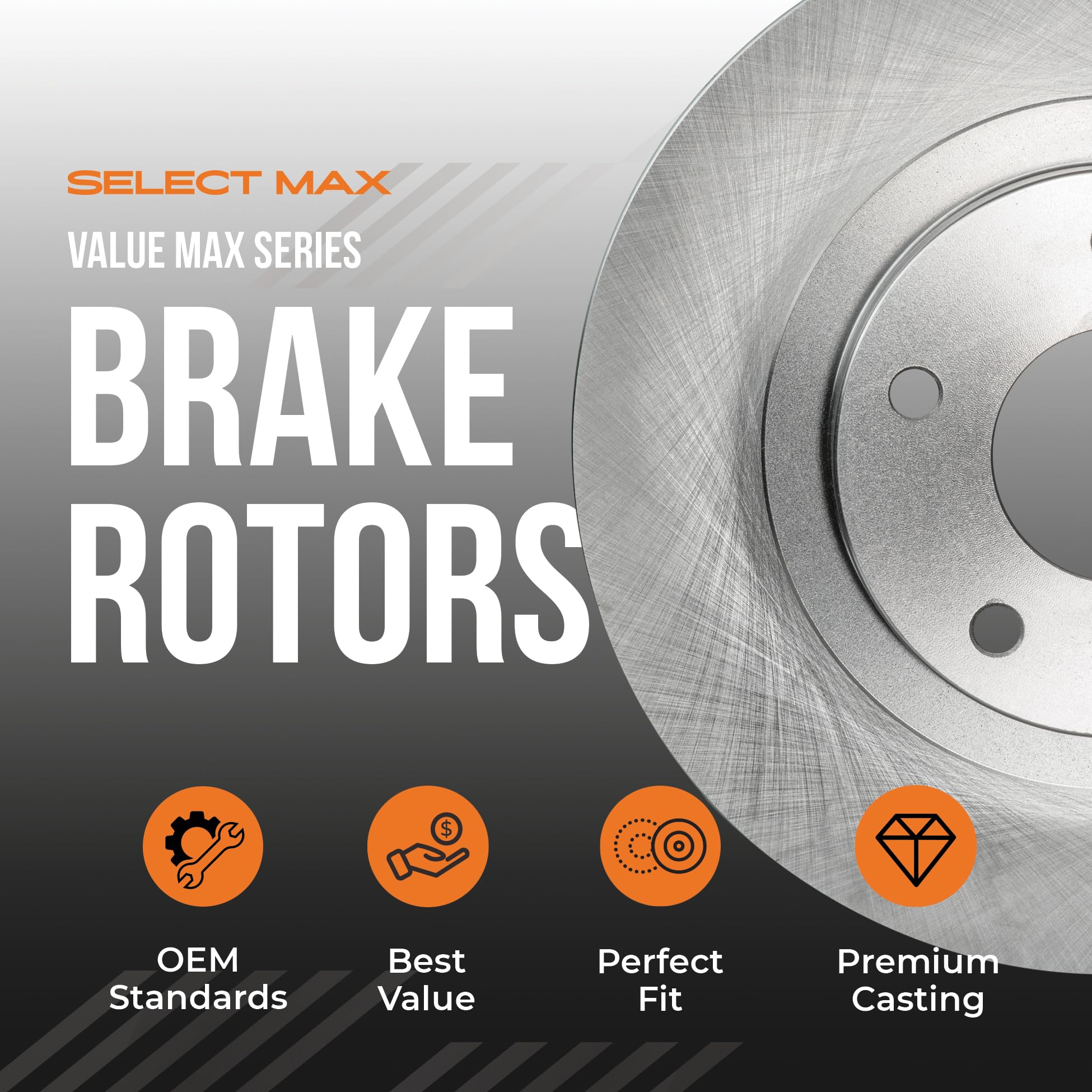 Max Advanced Brakes Front Brake Rotors For 2012 2013 2014 2015 2016 2017 2018 2019 Nissan Versa W/1.6 L4 Engine Note Micra Repla