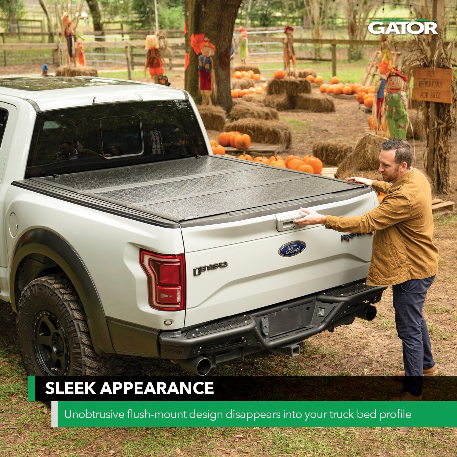 Gator Efx Hard Tri-Fold Truck Bed Tonneau Cover | Gc34004 | Fits 2002 - 2018, 2019 - 2020 Classic Dodge Ram 1500 W/O Rambox 6' 4