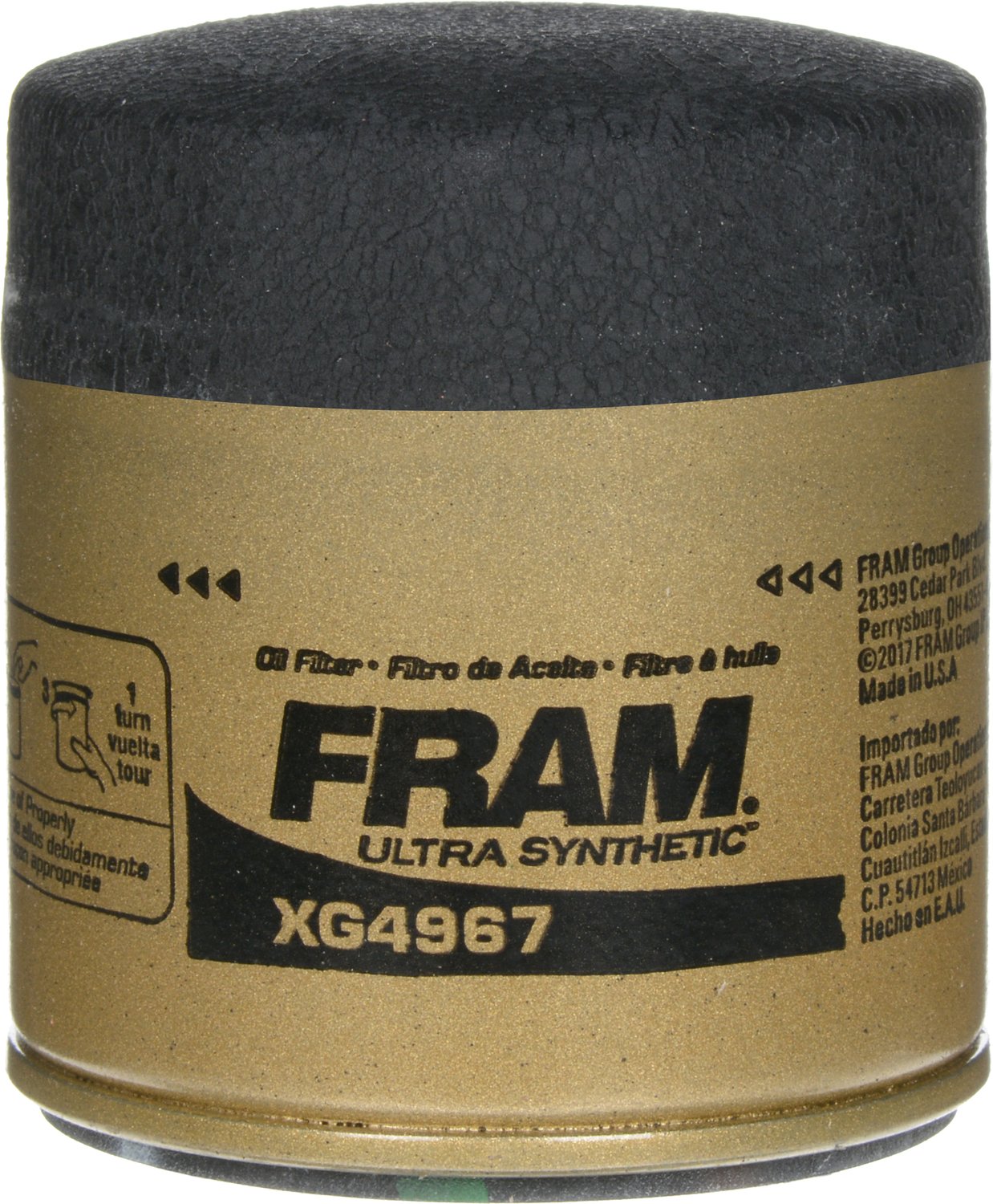 Fram Ultra Synthetic Oil Filter XG4967, Designed for 20k Miles, Multi, One Size, Resin Material, Pack of 1