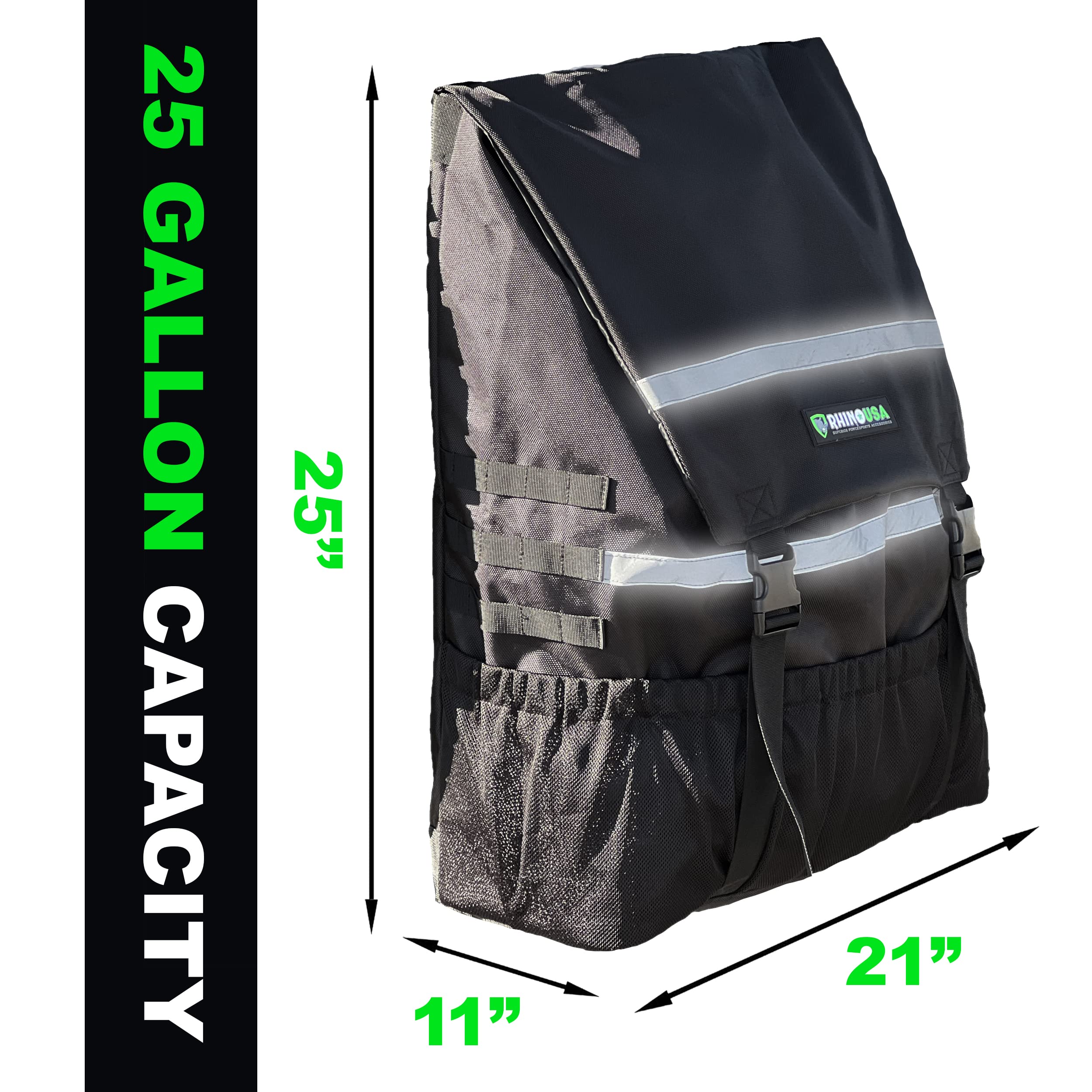 Rhino Usa Spare Tire Trash Bag - Ultimate Car Storage Solution For Overlanding Accesories, Firewood, Water, Camping Essentials And More!