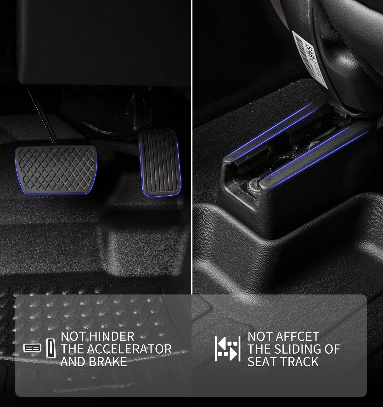 KELCSEECS Floor Mats & Cargo Liner Custom for 2014 2015 2016 2017 2018 2019 Nissan Sentra All Weather Floor Liners Car Mats Carg