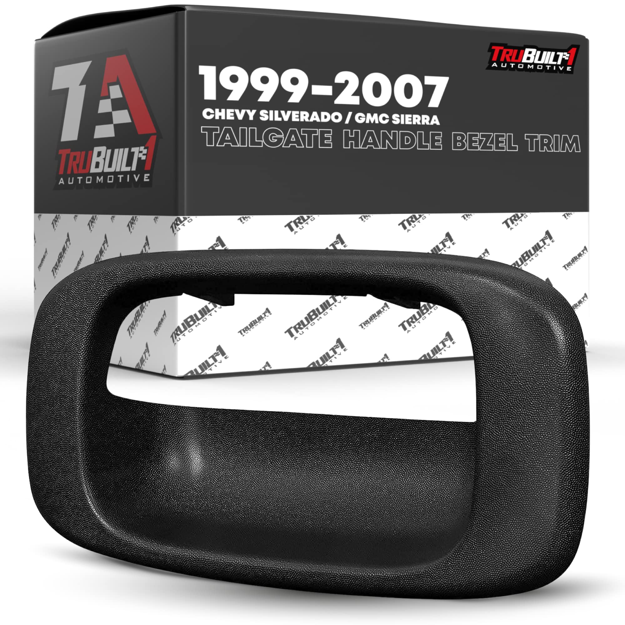 Tailgate Handle Bezel Trim - Compatible With 1999-2007 Chevrolet Silverado 1500, Silverado 2500, 01-07 Silverado 3500; 99-07 Gmc Sierra 1500, Sierra 2500, 01-07 Sierra 3500 - Black - Oem 15228539
