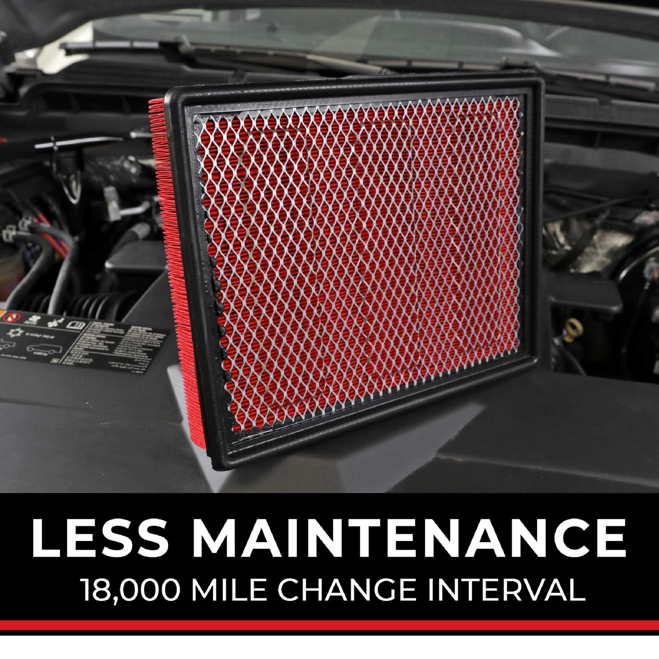 Spectre Essentials Engine Air Filter By K&N: Premium, 50-Percent Longer Life: Fits Select 1999-2016 Chevy/Gmc/Cadillac (Silverad