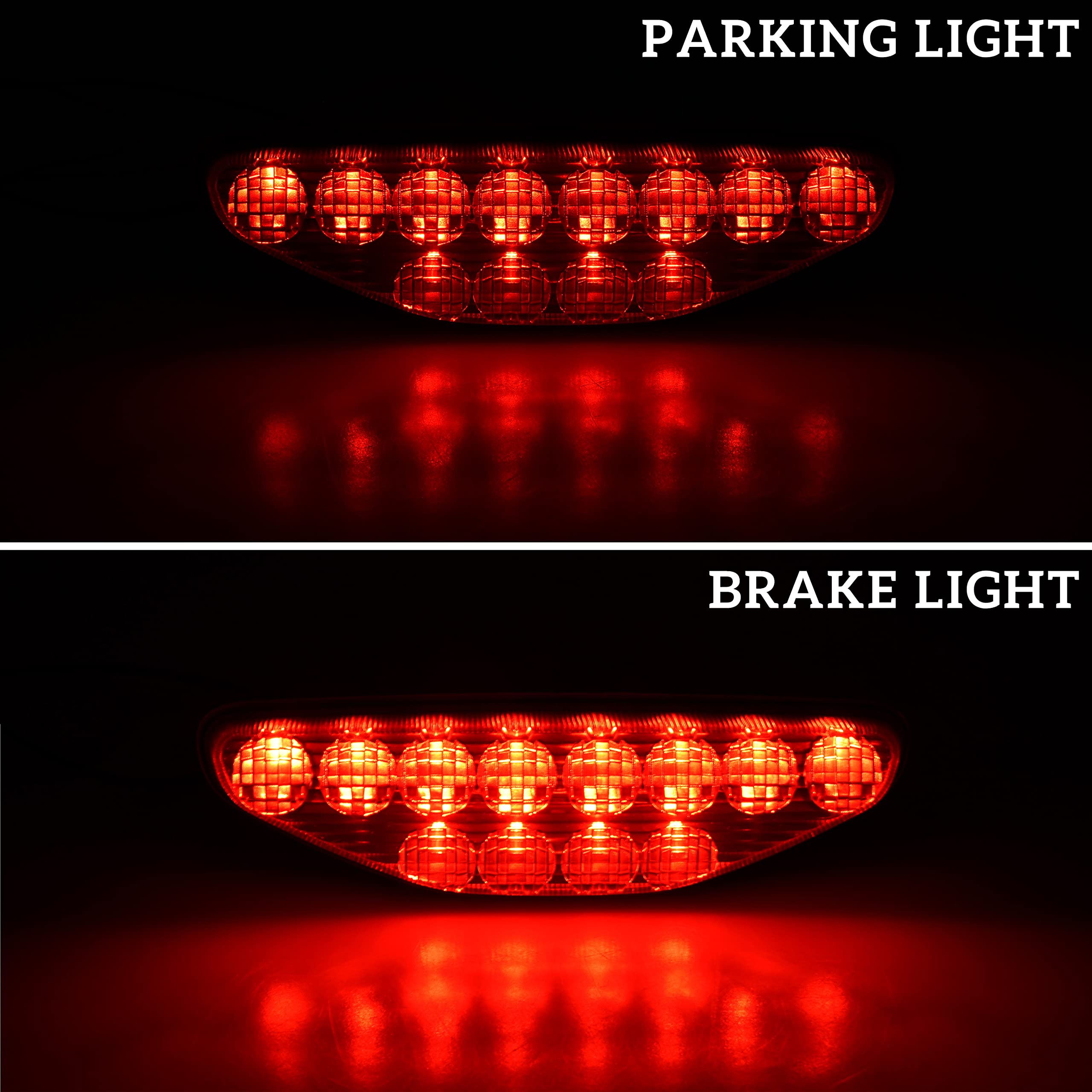 Sautvs Atv Red Led Tail Light Assembly For Honda Trx 450R, Rear Brake Stop Light Tail Lamp For Honda Trx 450 R Er 2006-2014 Acce
