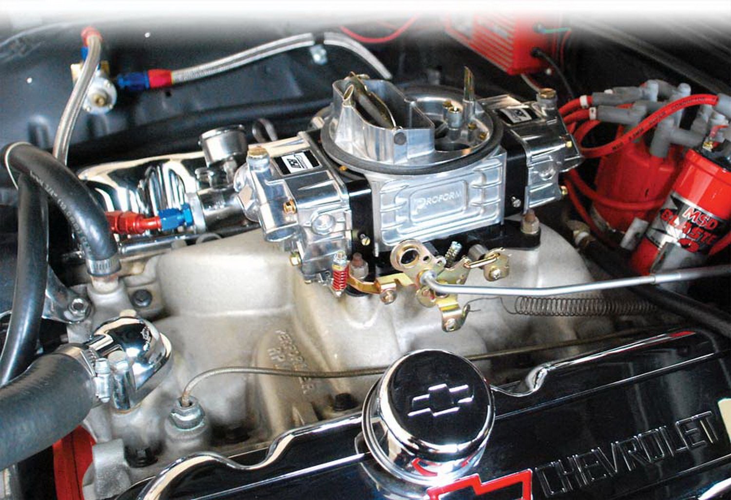 Proform 67212 Street Series 650 Cfm Polished Aluminum Dual Inlet 4-Barrel Square Bore Mechanical Secondary Carburetor With Elect