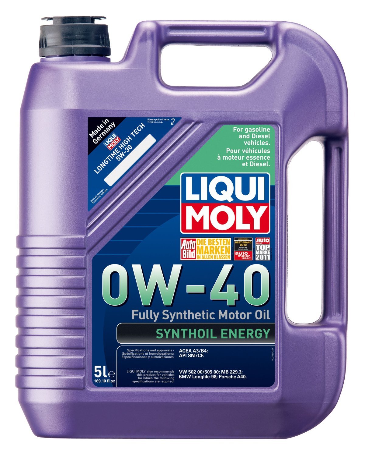 Liqui Moly (2050-4PK Synthoil Energy 0W-40 Motor Oil - 5 Liter, (Pack of 4)