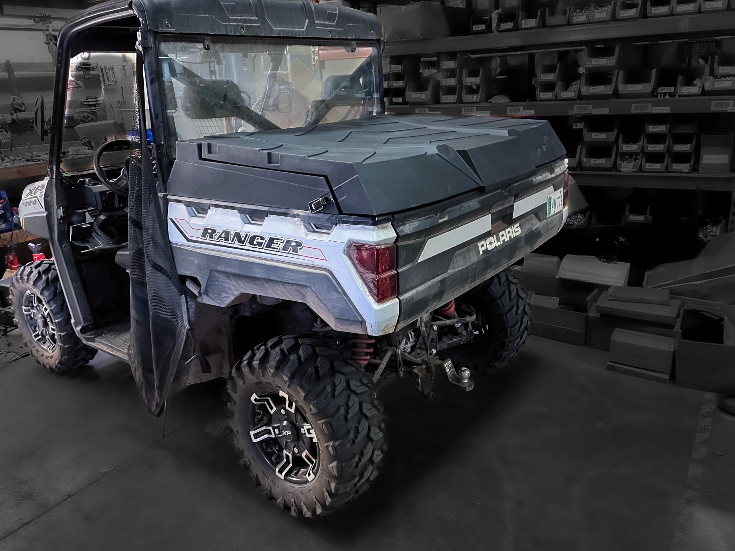 Motoalliance Highlands Utv Rear Cargo Bed Cover For 2018-2024 Polaris Ranger 1000 And Xp1000 Models - Waterproof Storage Bed Tool Cover