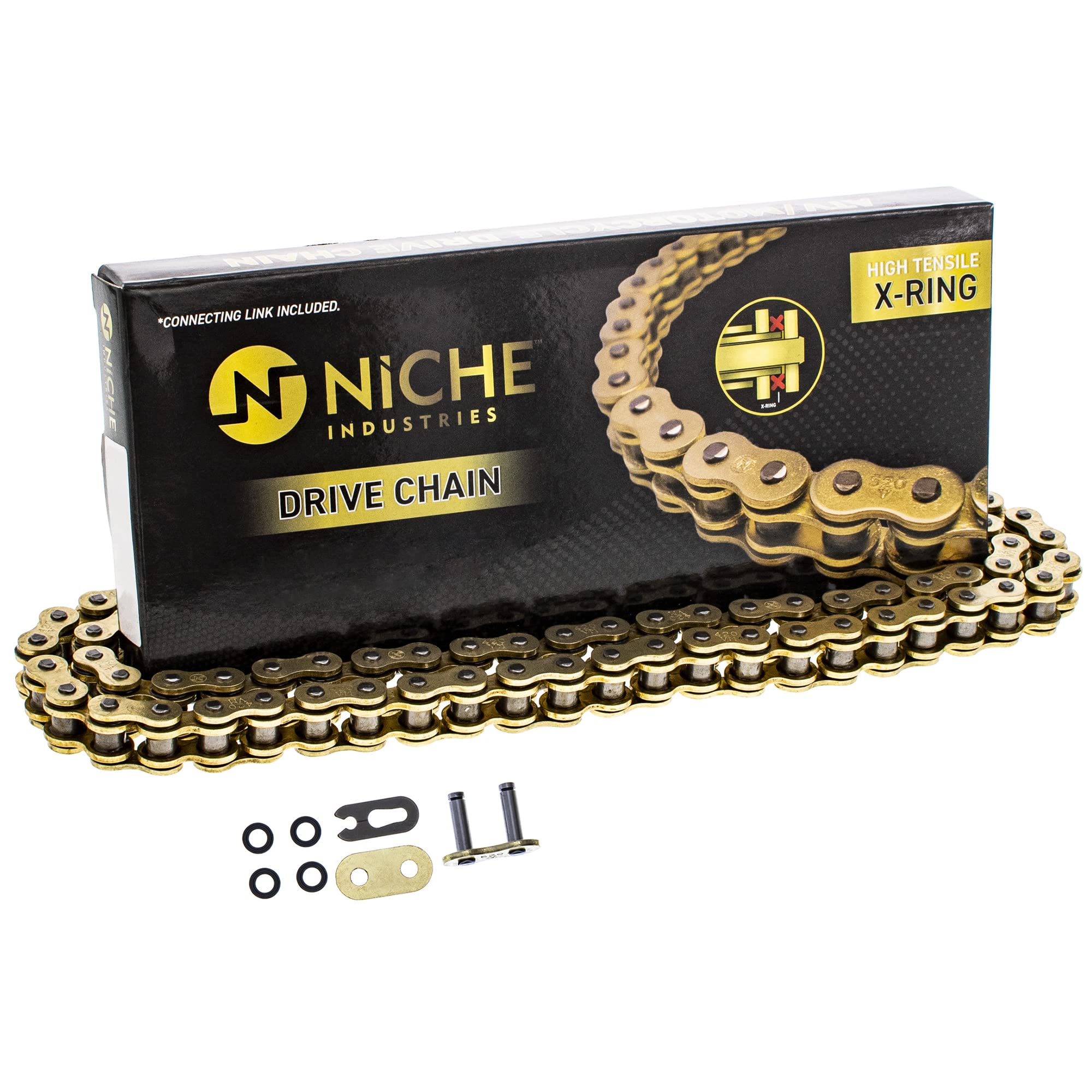 Niche Gold 420 X-Ring Chain 102 Links With Connecting Master Link