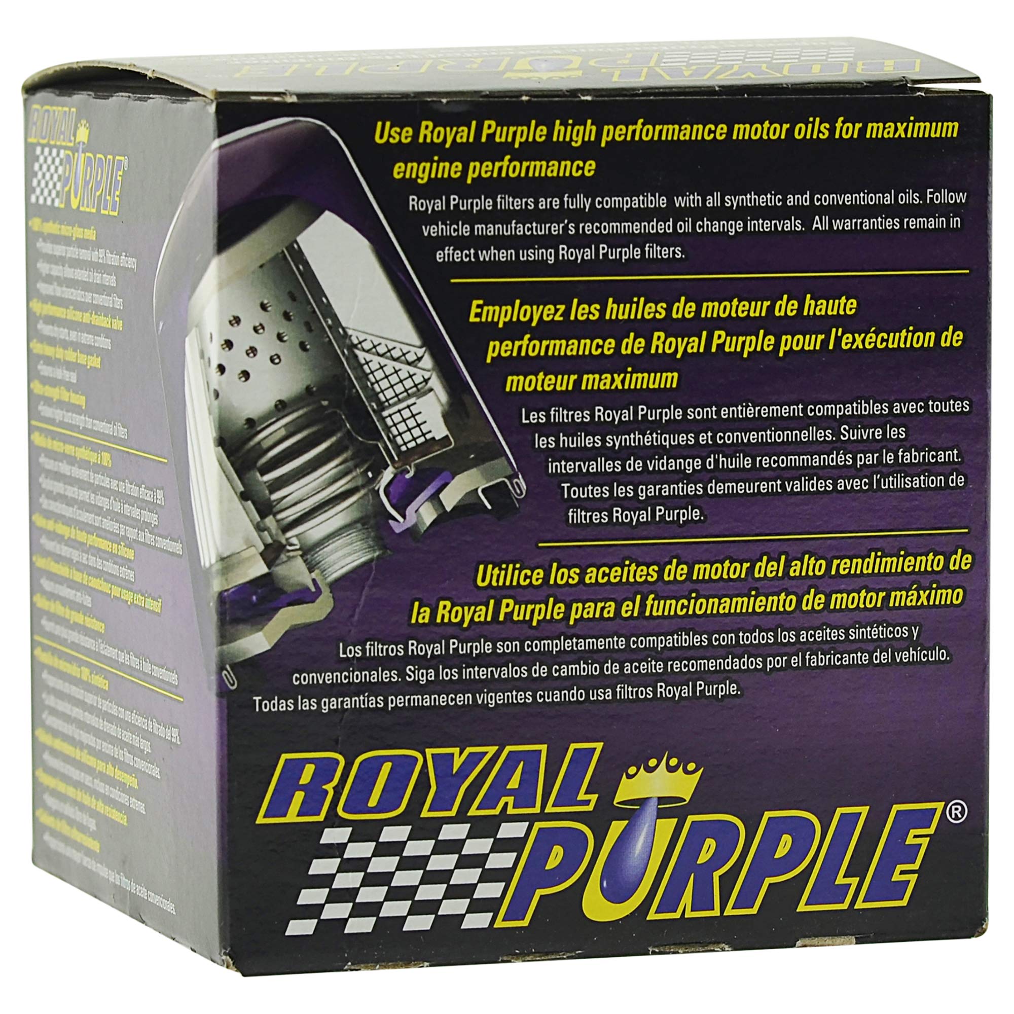 Royal Purple 20-820 Oil Filter - Silicone/Rubber, Ideal for Optimal Engine Performance