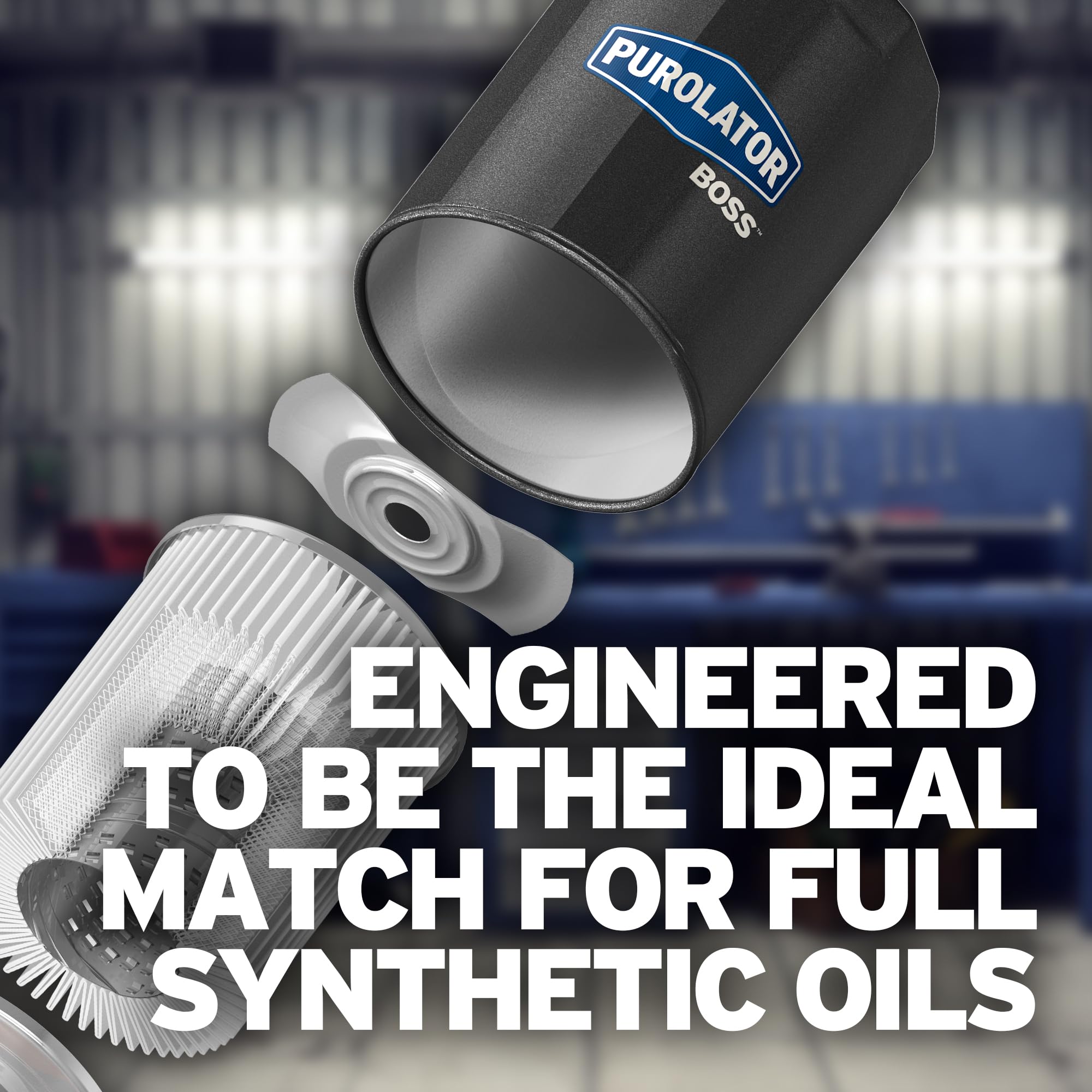 Purolator PBL14612 BOSS Spin-On Oil Filter, Maximum Engine Protection, Black, 1 Count, Silicone Material