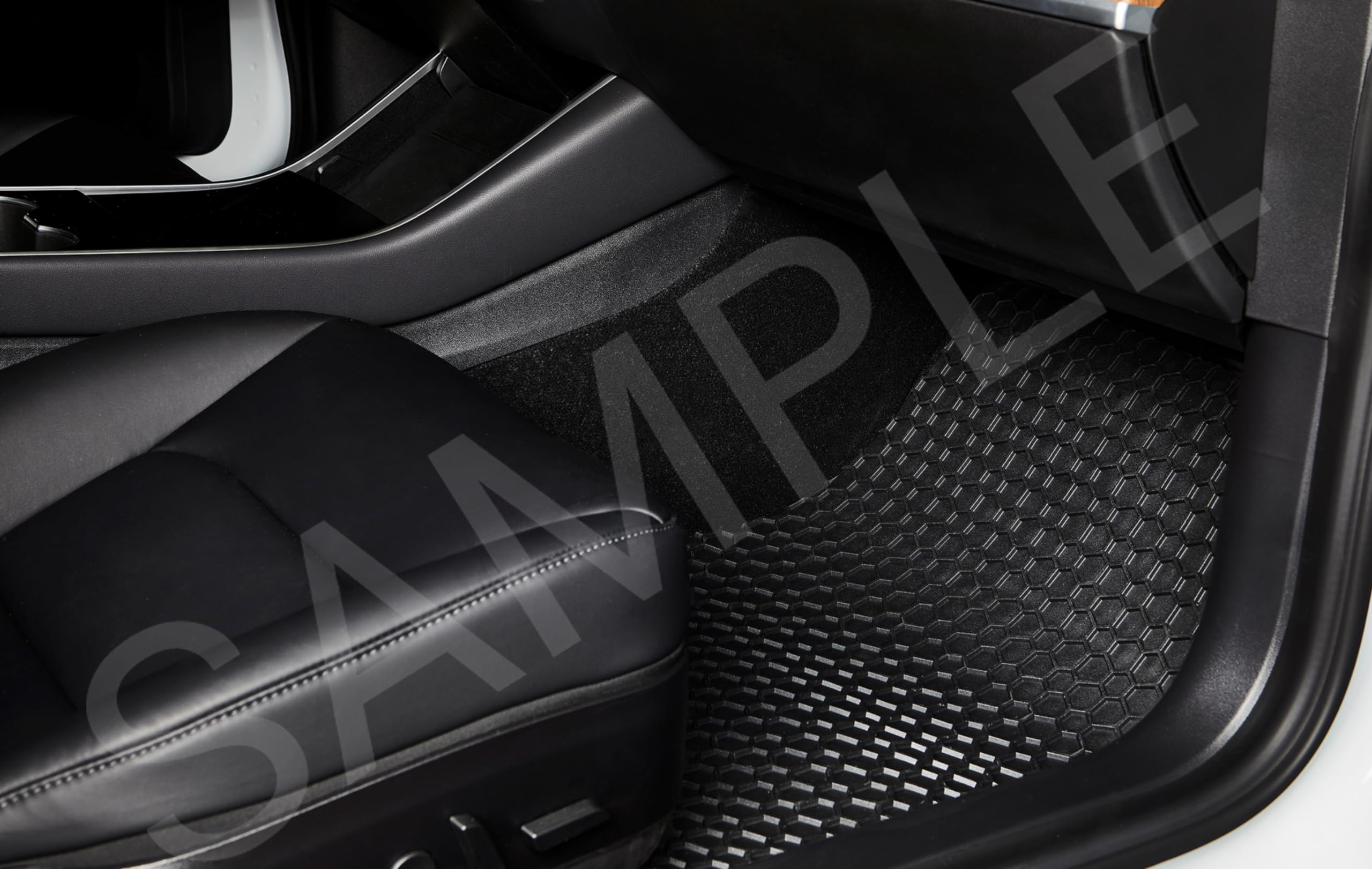 Toughpro Floor Mats Accessories (Front Mats) For Tesla Model 3 Highland All Weather Heavy Duty (Made In Usa) Black Rubber 2024 2