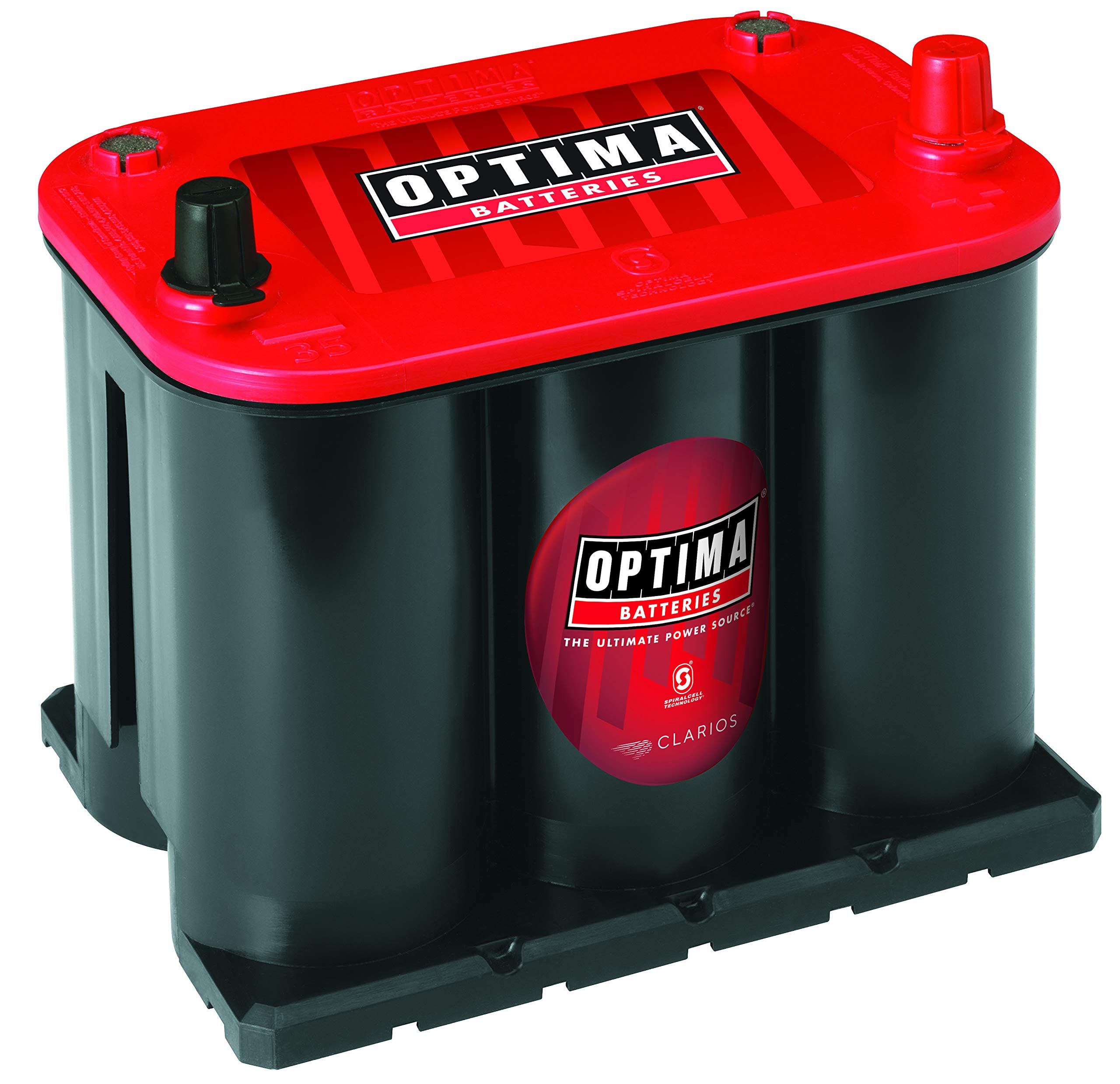 Optima Batteries High Performance 35 Redtop Sealed Agm Car, Truck And Suv Starting Battery, 720 Cca, Sae Terminal, Maintenance F