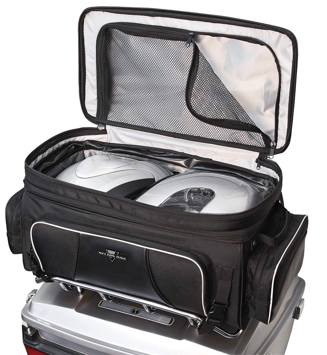 Nelson Rigg NR-300 Traveler Tour Trunk Bag - Black, UltraMax Fabric, Compatible with Harley Davidson, Indian Roadmaster, Honda Gold Wing