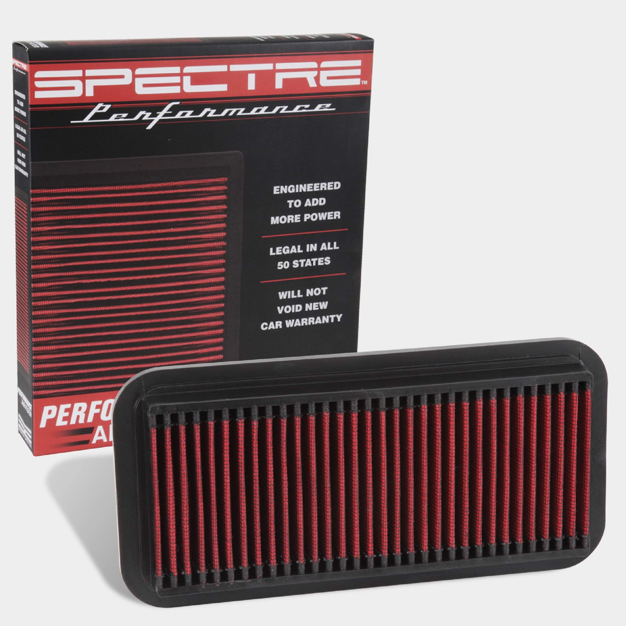 Spectre Performance Universal Clamp-On Air Filter: High Performance,Washable Filter: Round Tapered,3 In (76 Mm) Flange Id,6.5 In