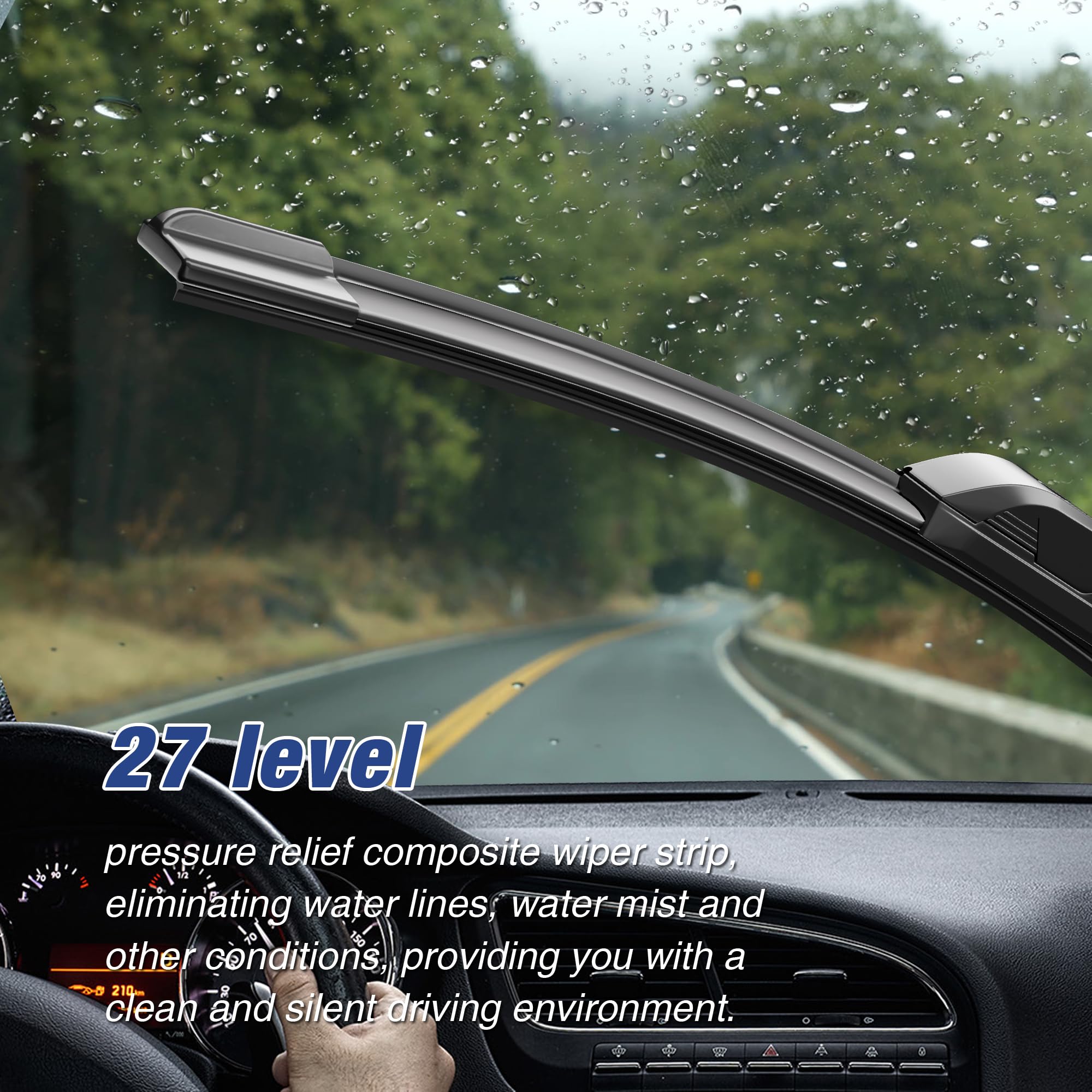 28''+14'' Windshield Wiper Blades Replacement For Toyota Corolla 2020-2023 Hyundai Elantra 2016-2011 Prius C 2019-2012 Honda Fit