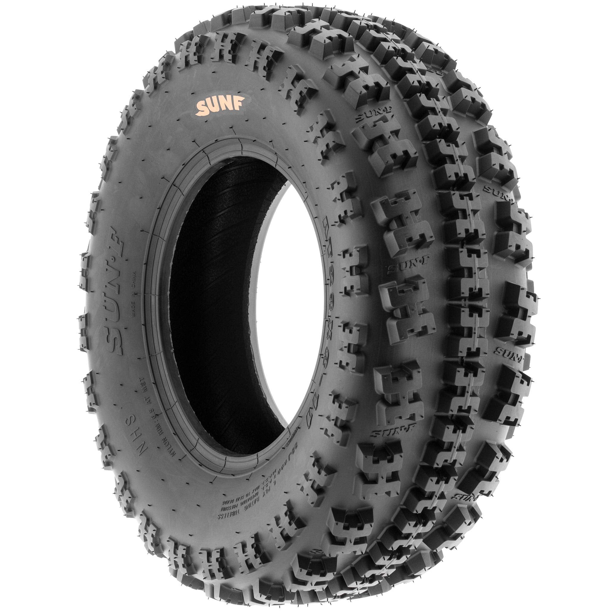 Sunf 19X7-8 Front & 20X11-9 Rear Atv Utv Knobby Sport Tires,6 Pr Tubeless A027, Set Of 4