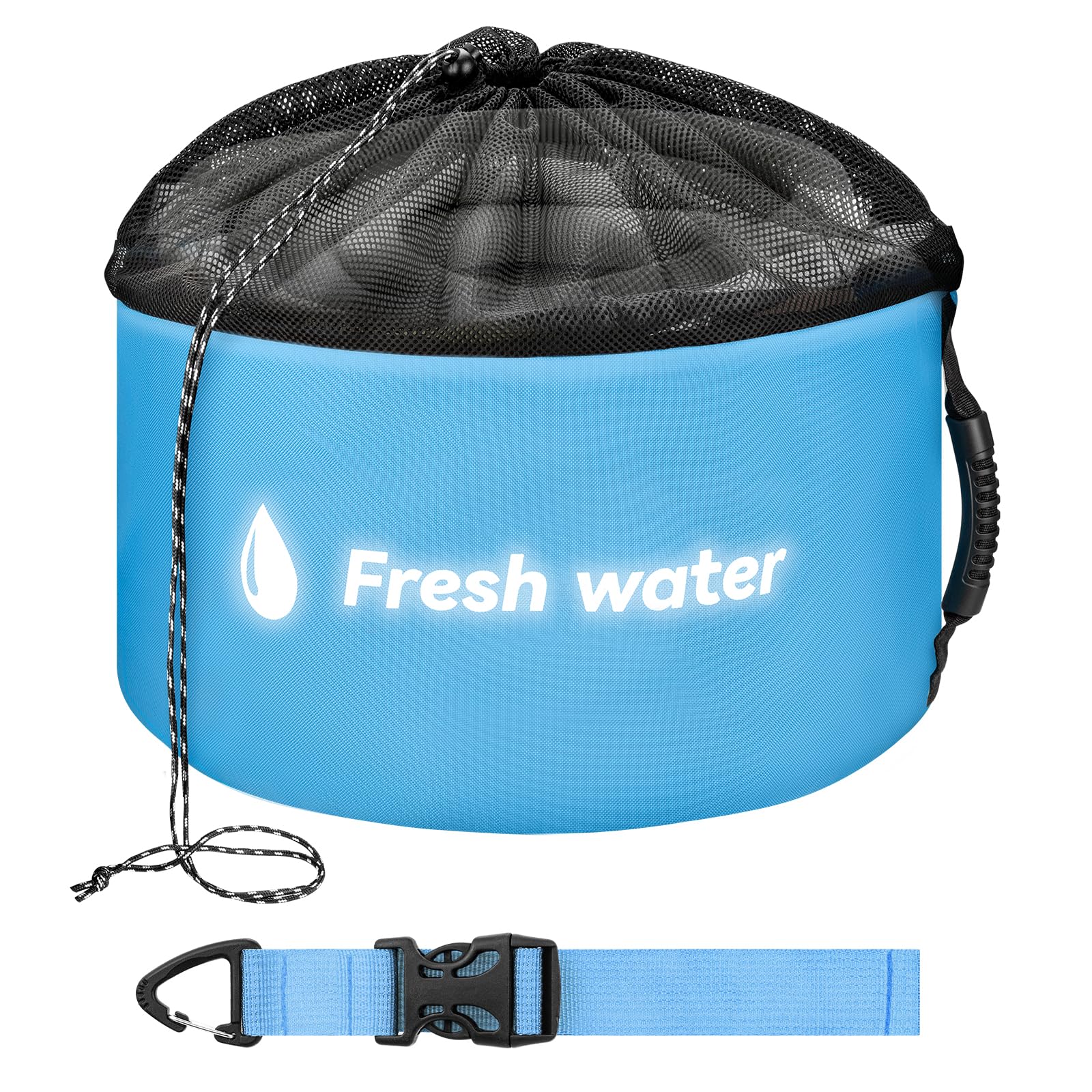 Tecreddy RV Hose Storage Bag, Heavy Duty Waterproof Camper Storage Bags for Fresh Water Hoses, Blue