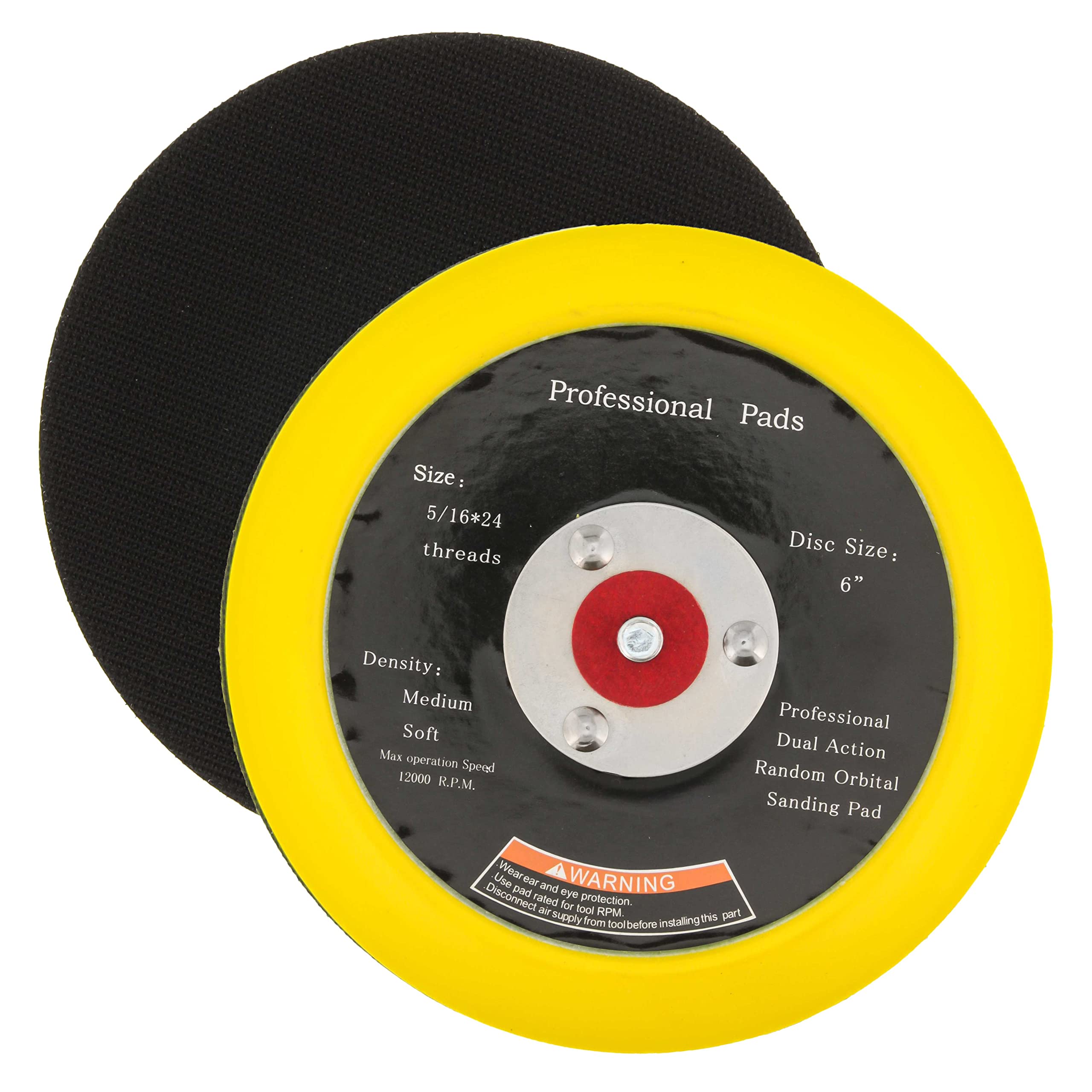 TCP Global 6 DA Polisher & Sander Pad - Hook & Loop Face - Random Orbital Backing Plate
