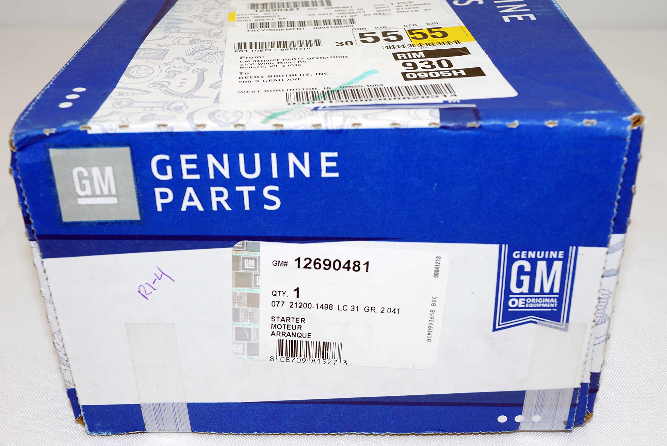 Acdelco - Starter Asm-. (Slp-1) (12690481)