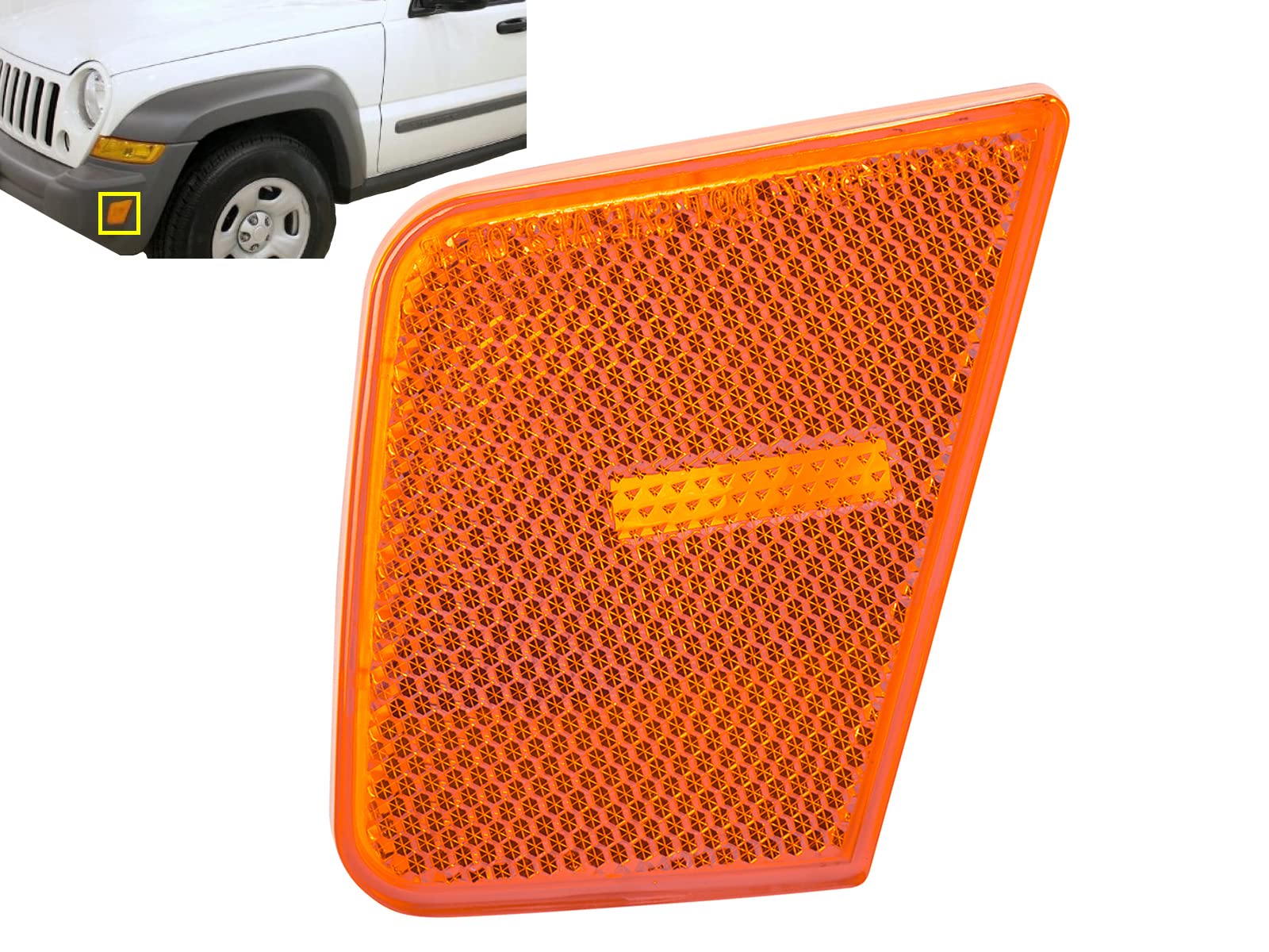 Auto Parts Avenue APA Replacement for Side Marker Light 2005 2006 2007 Liberty Driver Left Side 55156883AB CH2550123