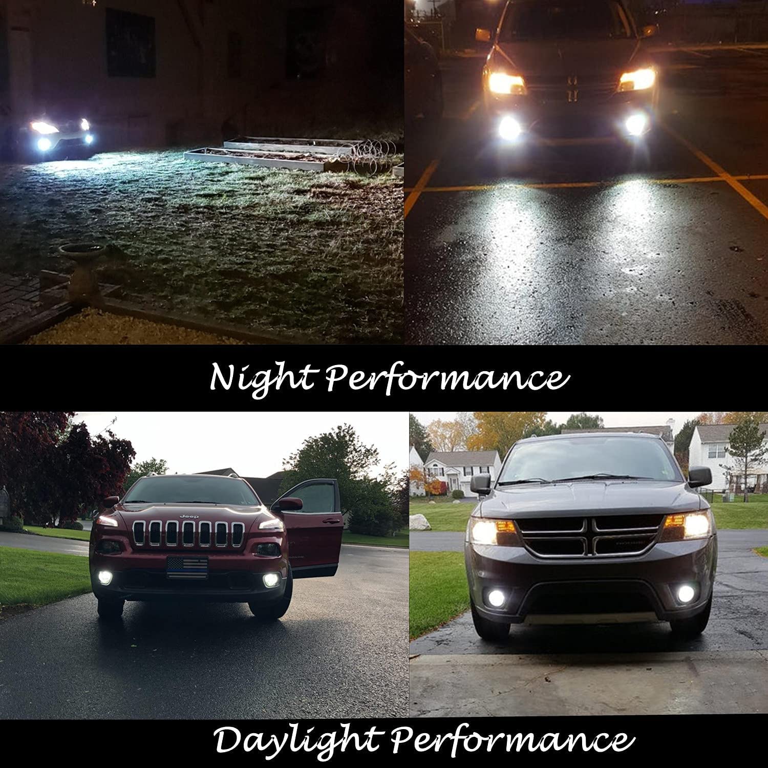 Alla Lighting Bright 12277 P13W Led Daytime Running Lights Bulbs Sh23W, 6000K Xenon White Drl Or Fog Lamps Replacement 3200 Lume