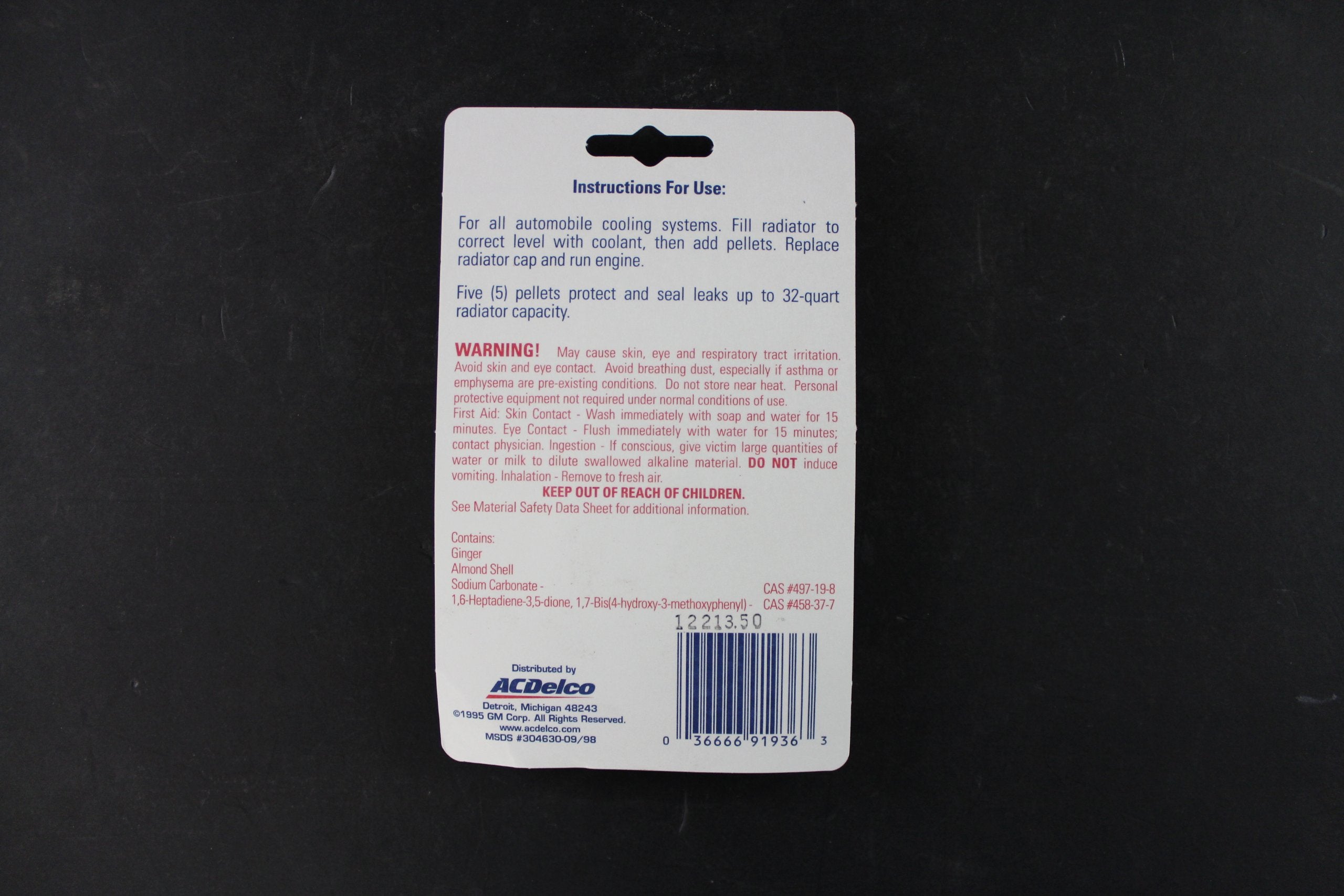Genuine Gm Fluid 12378255 Cooling System Seal Tablet - 4 Grams, (Pack Of 5)