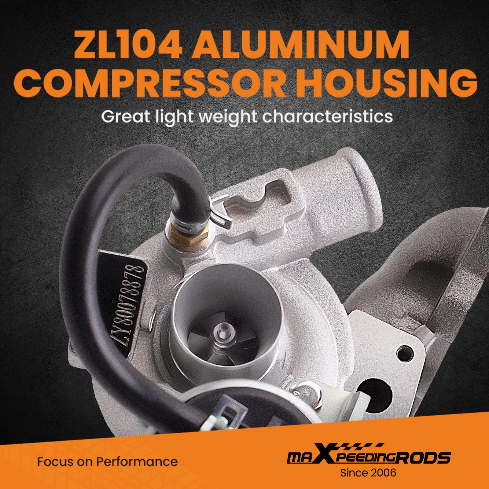 Maxpeedingrods Kp31 Turbo Turbocharger For Smart Cabrio City-Coupe, For Mercedes Smart Fortwo Coupe 0.8 Cdi 799 Ccm, 30 Kw, 41 Ps, 54319880002 A6600960099, Basic Vl Series