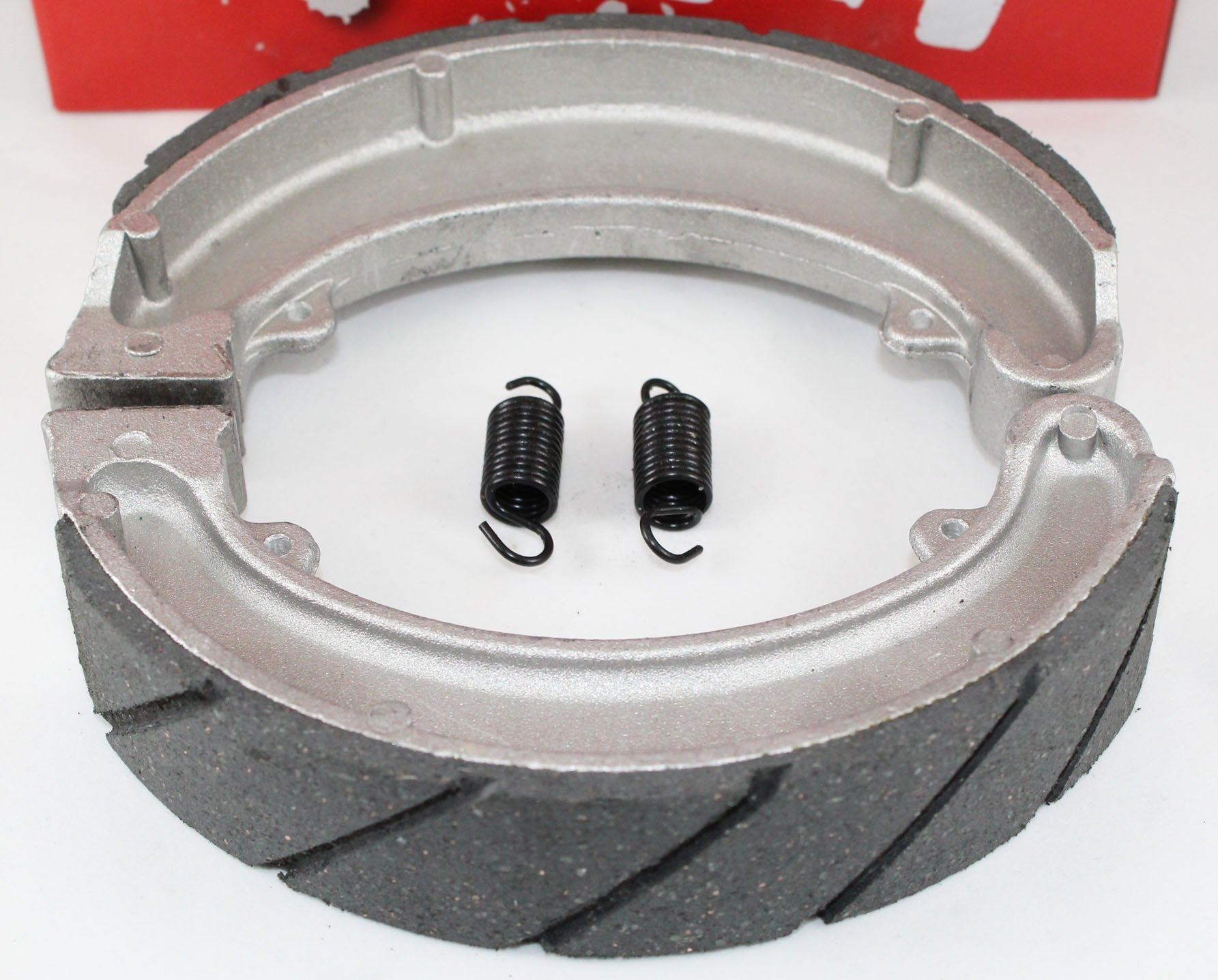 Water Grooved Front And Rear Brake Shoes & Springs For The 1985-1987 Honda Atc 250 Es Big Red & 250 Sx Atvs