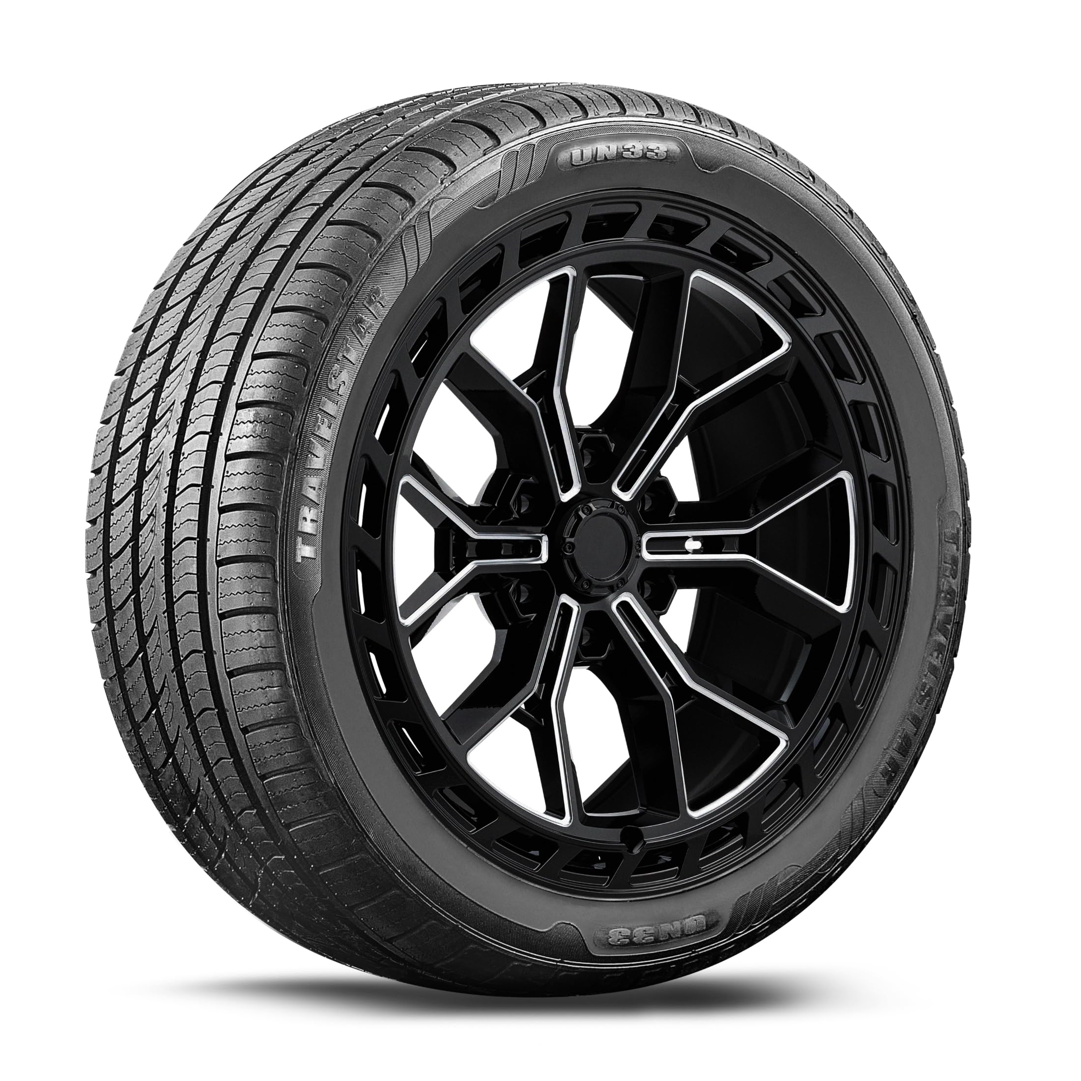 Set of 4 Travelstar UN33 225/45R17 91V All-Season High Performance Passenger Tire 225/45/17 - Includes Road Hazard Warranty (Tir