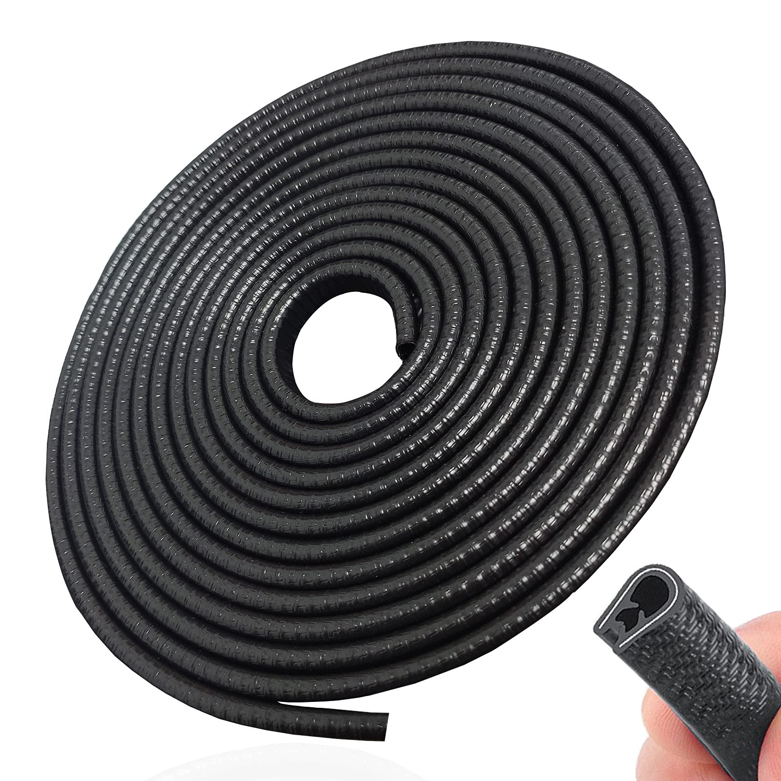 Syoauto 13Ft(4M) Door Edge Guard Black Car Door Edge Guards Door Edge Protector For Cars Rubber Auto Door Trim U Shape Build In Metal Sheet No Need Adhesive Easy To Cut Door Guards For Most Cars