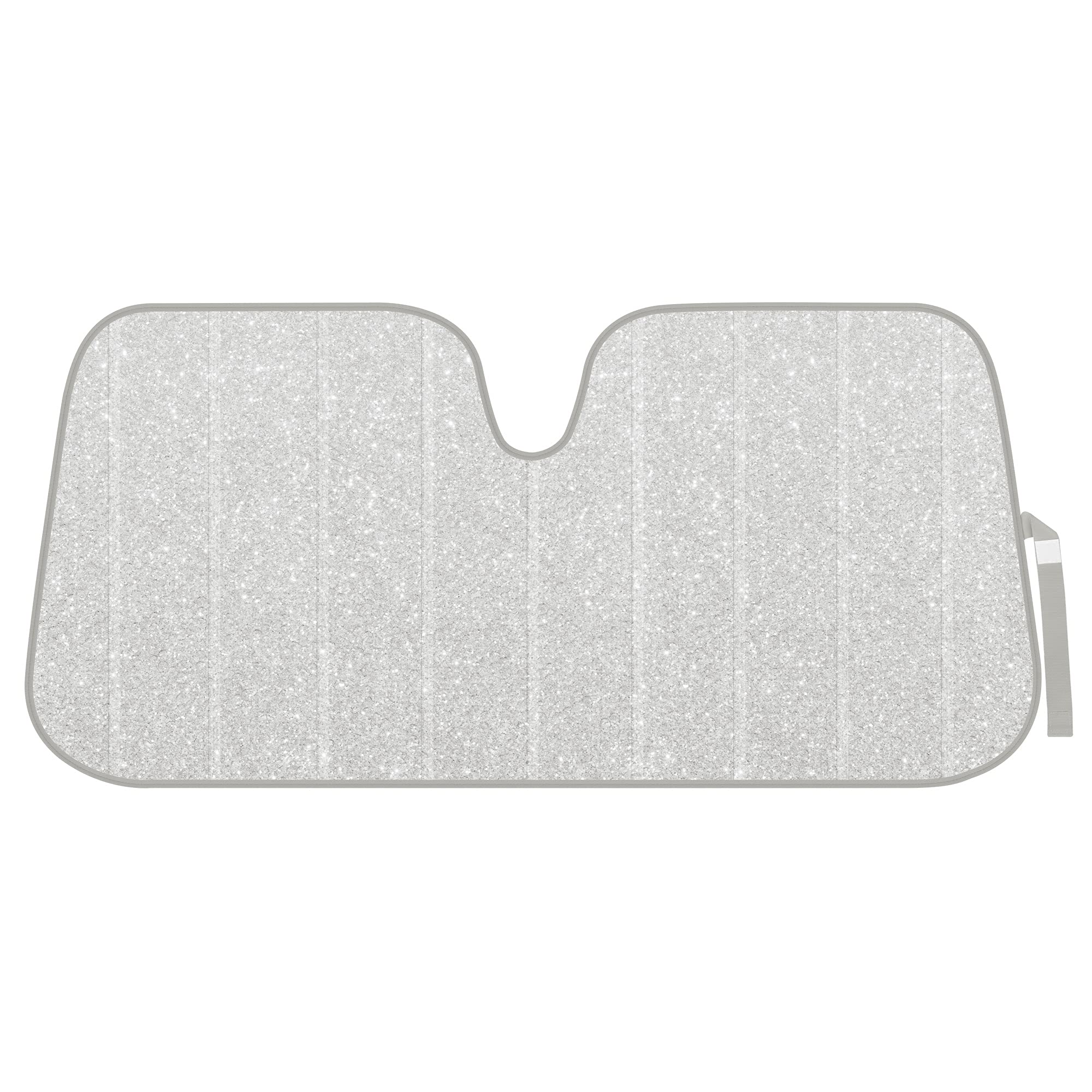 Glitter Design, Front Windshield Shade-Accordion Folding Auto Sunshade For Car Truck Suv-Blocks Uv Rays Sun Visor Protector-Keep