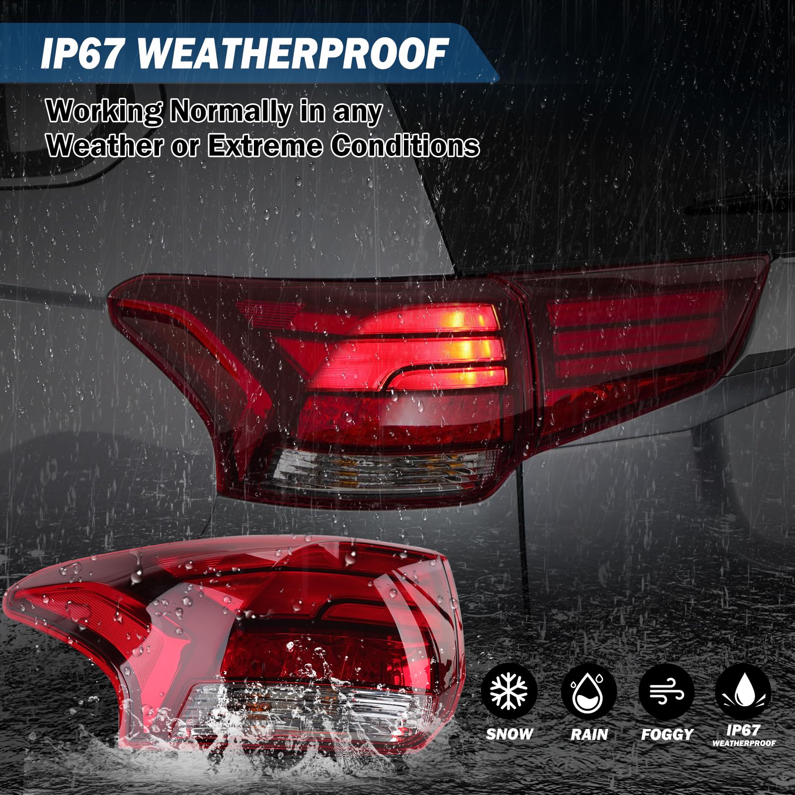 Clidr Inner Led Tail Light Lamp 8331A186 Generic Fit For Mitsubishi Outlander Phev 2016-2020 Right/Passenger Side