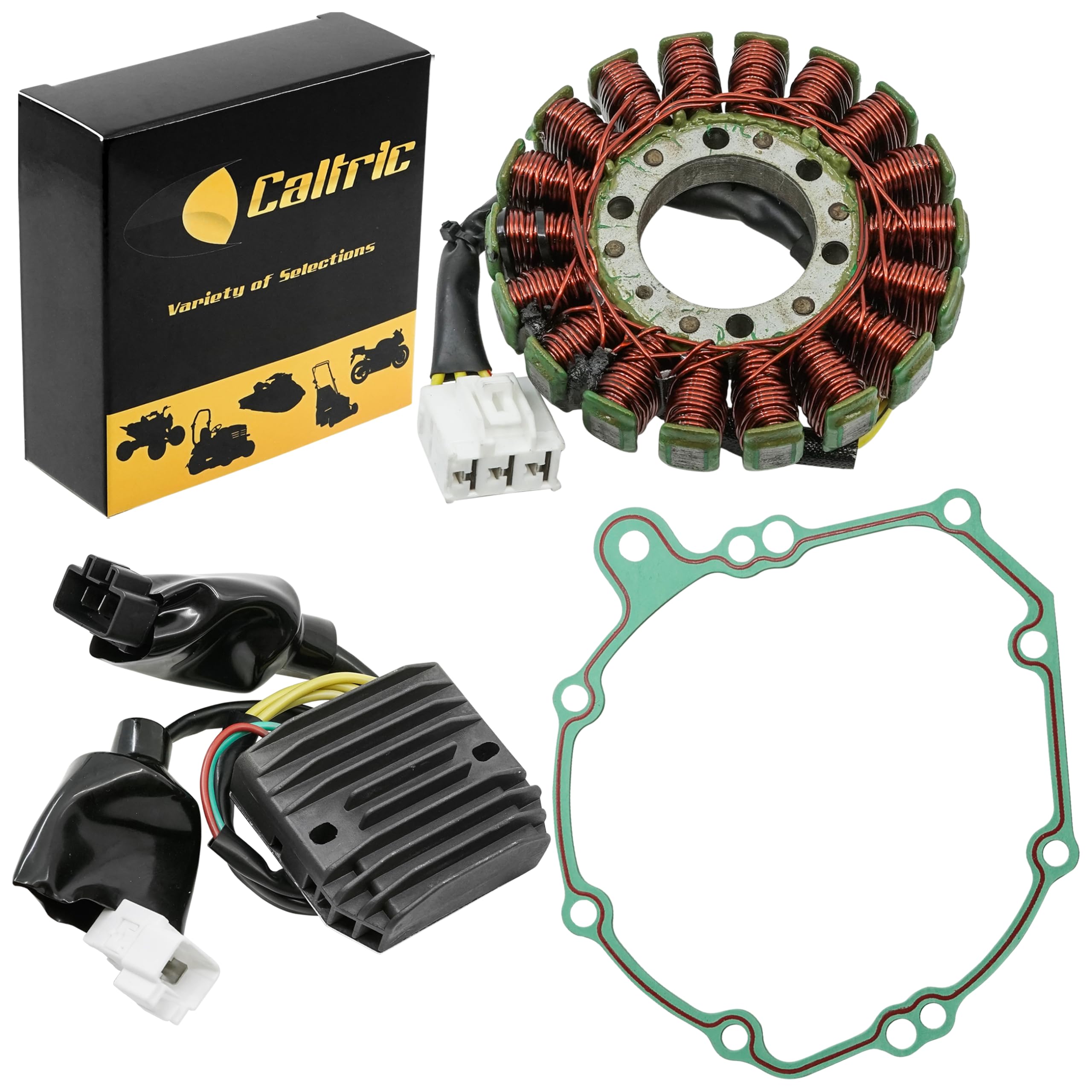 Caltric Stator & Regulator Rectifier & Gasket Compatible With Honda Cbr1000Rr Cbr-1000Rr Cbr1000 Rr 2006 2007