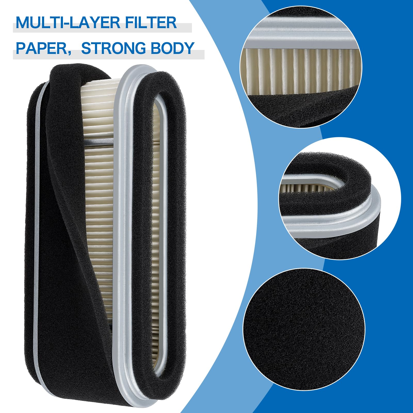 LOCOPOW 11013-2021 FB460 Air Filter 11013-2020 for Kawasaki FB460V 12.5HP John Deere AM101090 AM101191 112L 160 165 GX95 RX95 SR
