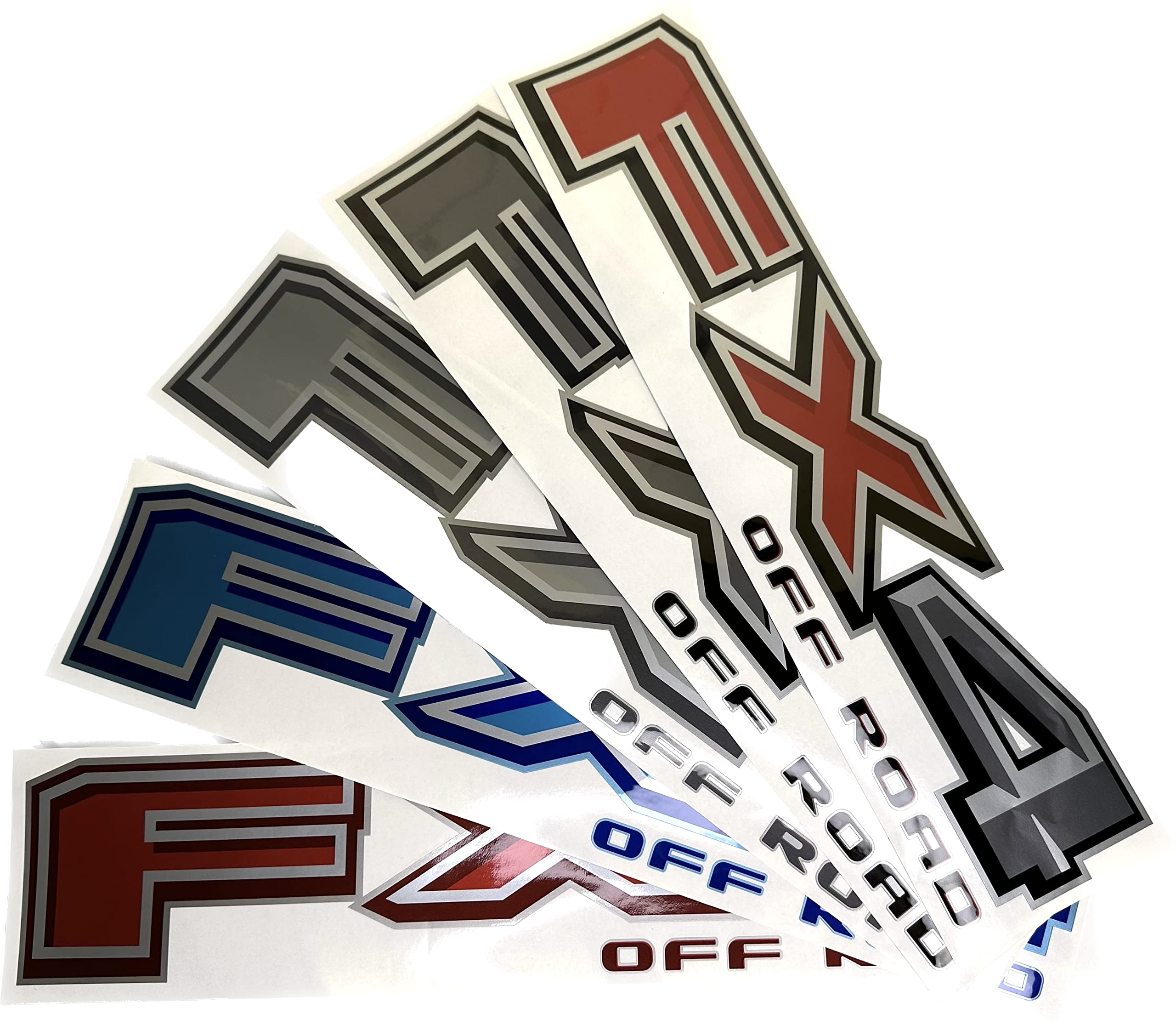 Gold Hook Fx4 Off Road Decals, Vinyl Stickers For Ford F150 F250 F350 Truck, Replacement Bedside Emblem, Die-Cut, Pair (Oem)