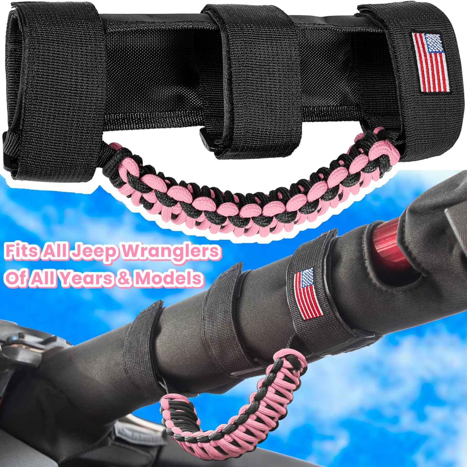 Roll Bar Grab Handles Grip Handle For Jeep Wrangler Jk Jku Jl Jlu Tj Yj Sport Sahara Freedom Rubicon Unlimited Gladiator Jt 1955