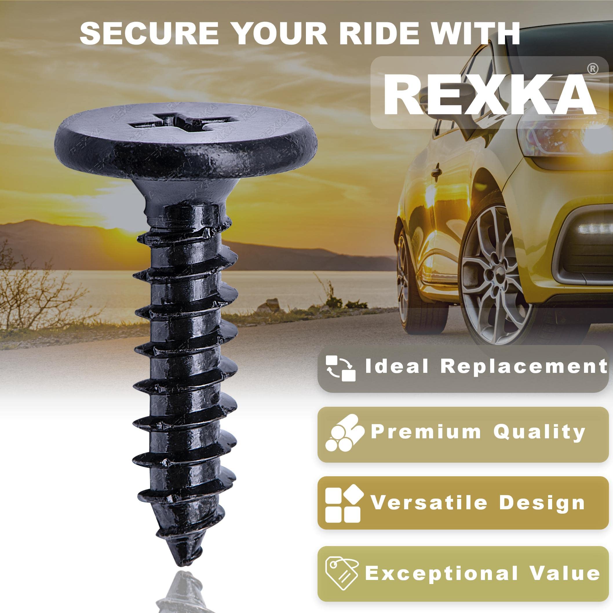 Rexka 15Pcs Bumper Cover Fender Liner Splash Shield Screw Retainer 90103-Ta0-000 Compatible With Honda Acura Accord Civic Cr-V C