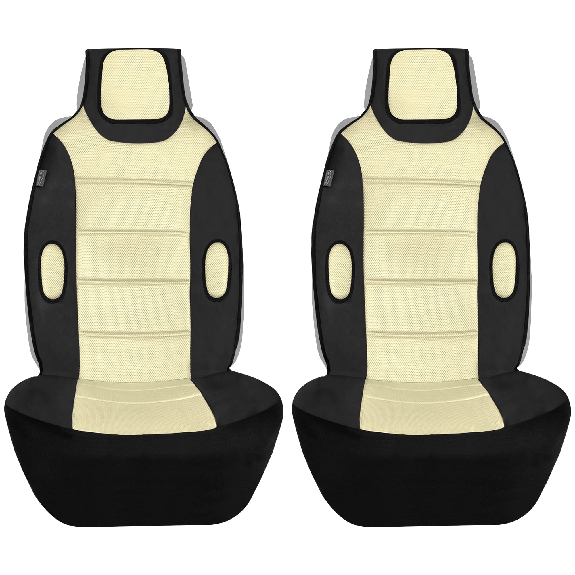 Fh Group Front Set Premium 3D Air Mesh Automotive Seat Cushion - Universal Fit, Car Seat Cushions, Airbag Compatible Car Seat Co