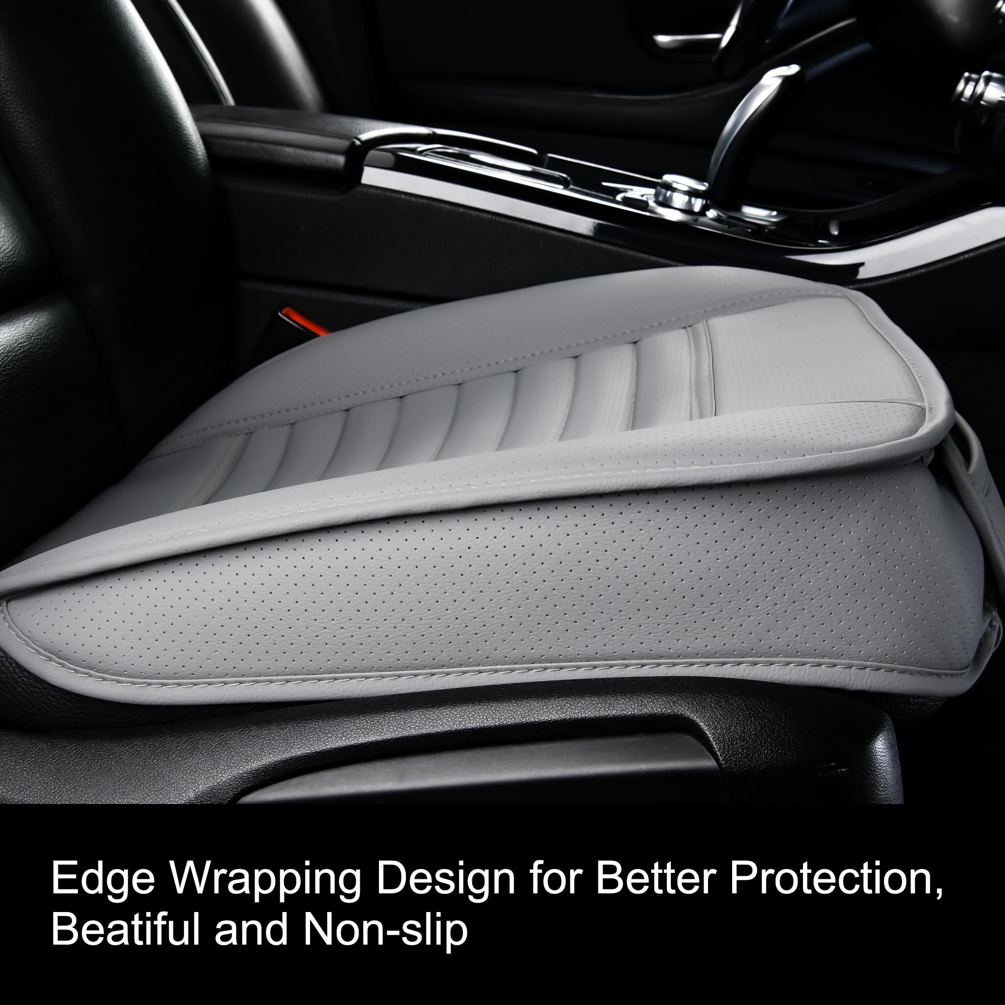 Sunny Color 1Pc Edge Wrapping Comfortable Car Front Seat Cover Cushion Pad Mat Protector, Anti-Slip Bottom Seat Cushion Cover Fo