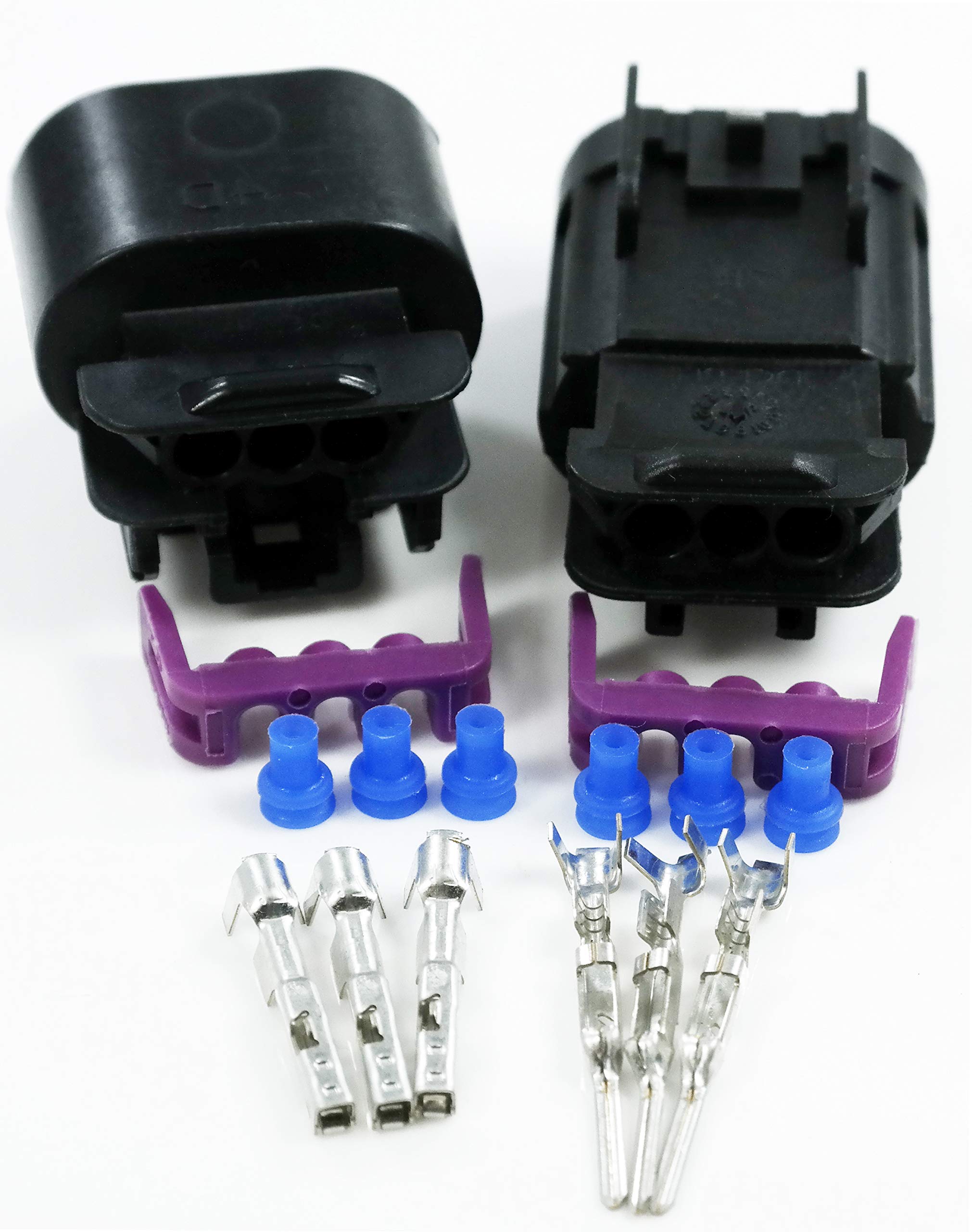 Aptiv 3-Pin GT 150 Sealed Connector Set, 18-20 GA, Up to 15 Amps, Durable PBT Material