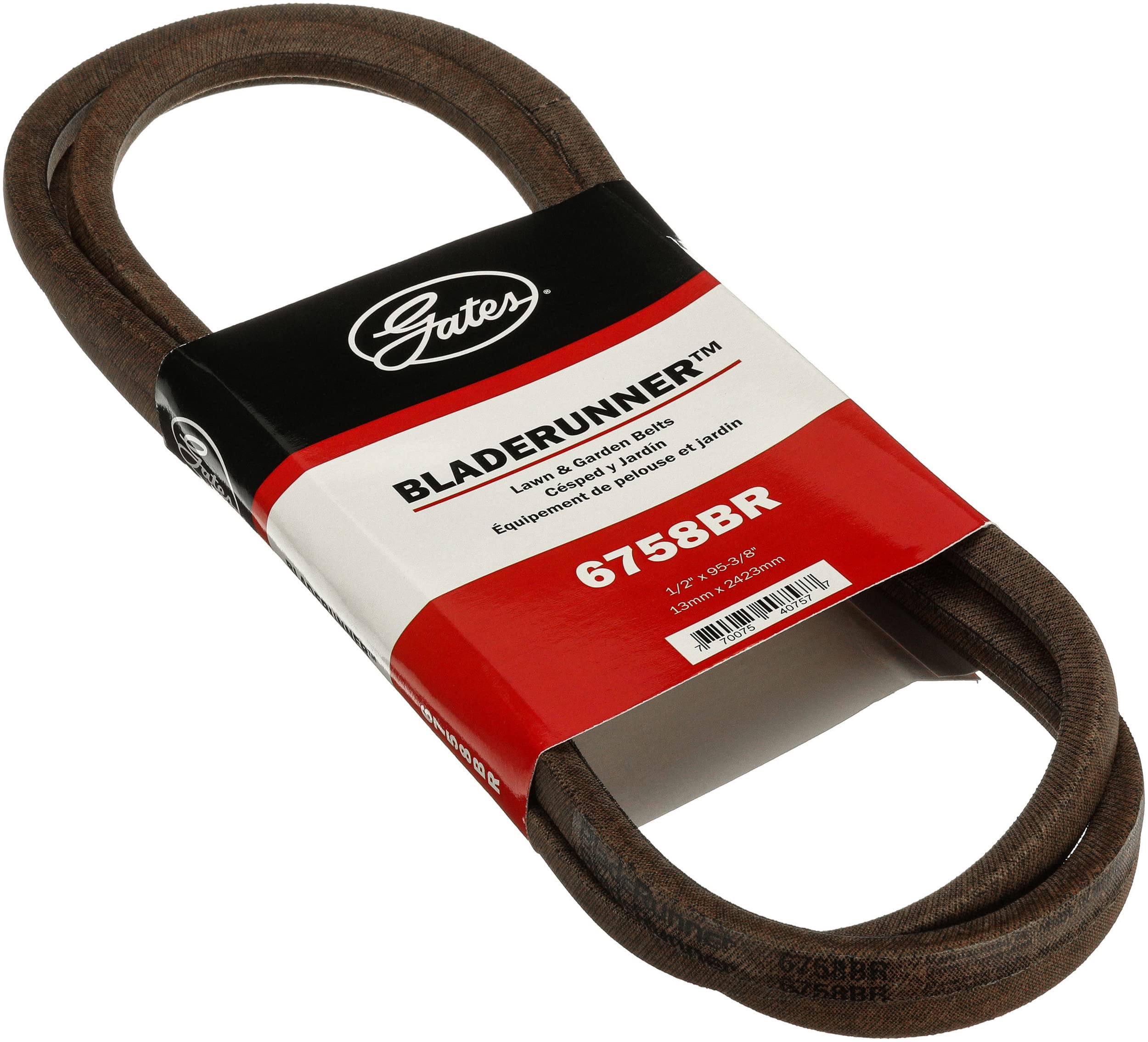 Gates 6758BR BladeRunner Lawn and Garden V-Belt , Black