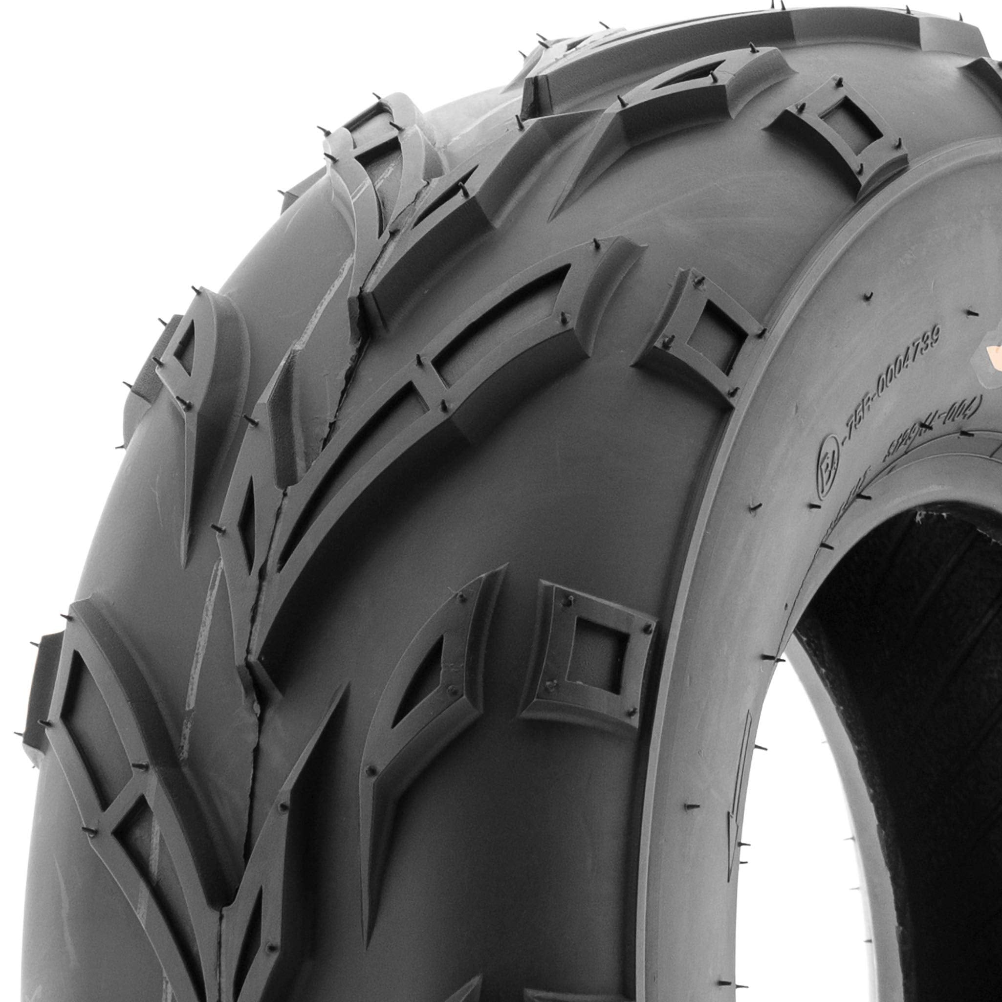 SunF 19x7-8 ATV UTV Off-Road Tires, 19x7x8 Mini Bike Tires 6Ply Tubeless A004, Pack of 1