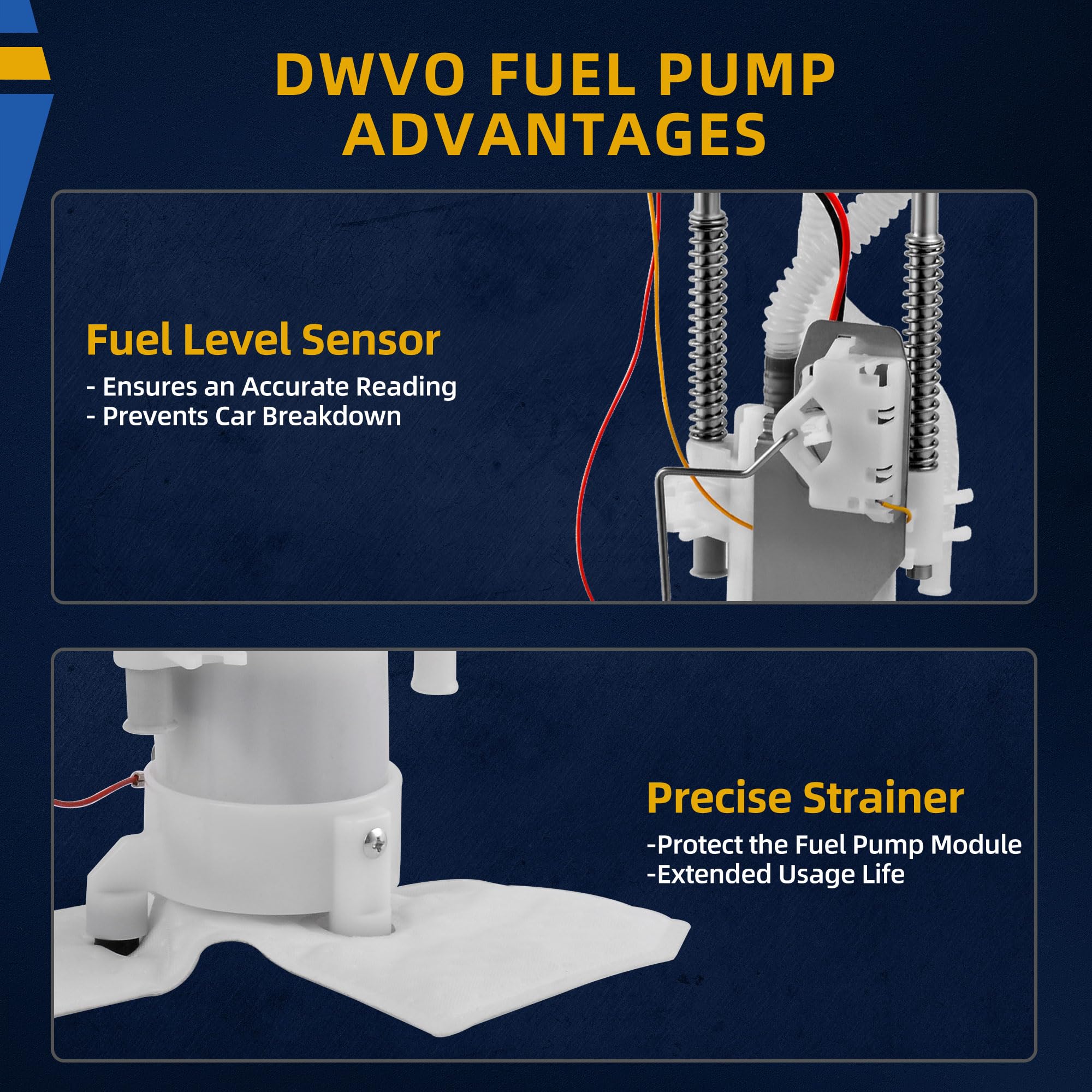Dwvo Fuel Pump Compatible With 2003 2004 Ford Expedition V8 5.4L