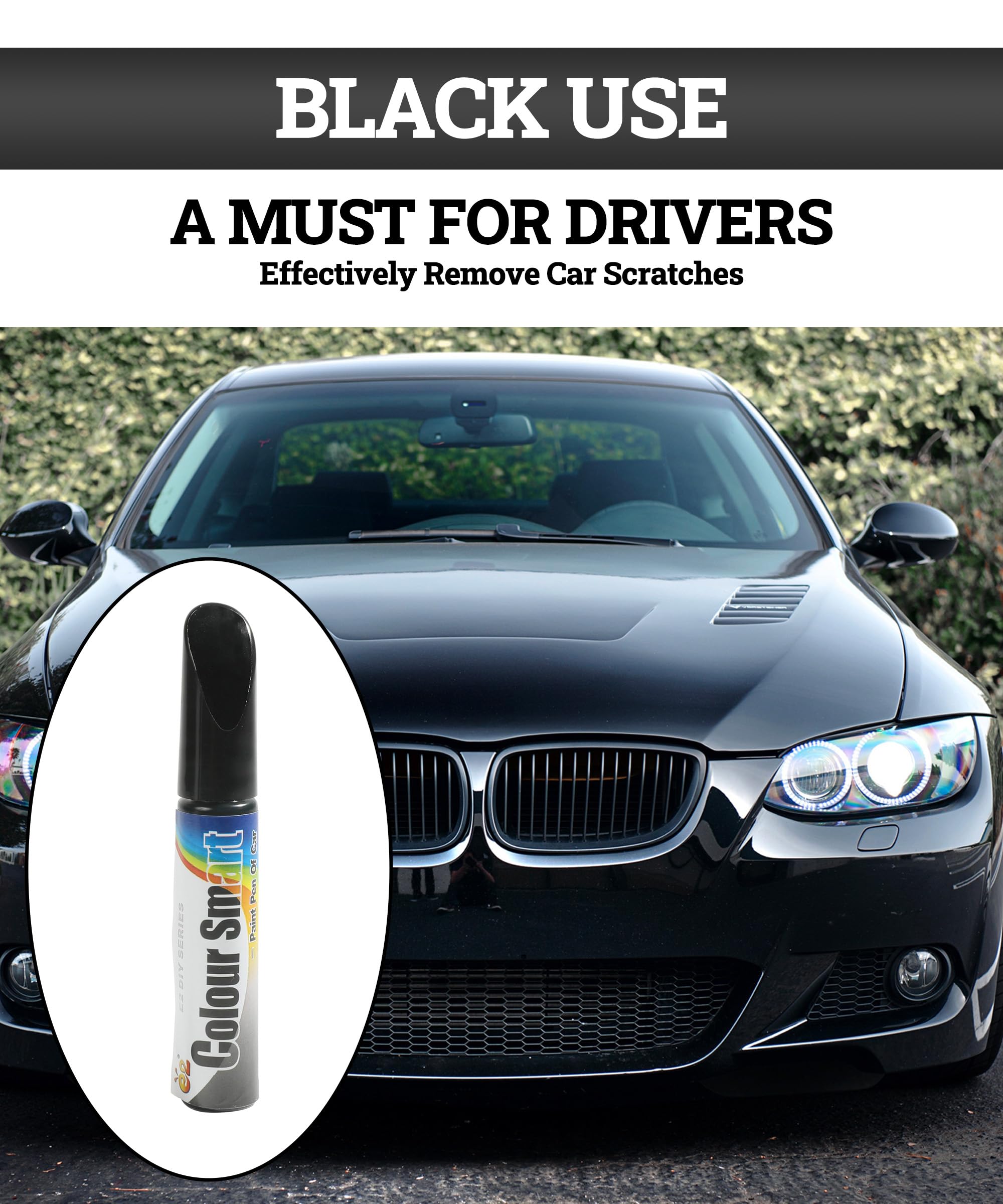 Zlirfy Car Touch Up Paint Pen,Automotive Touch Up Paint,Scratch Repair Pen,Clear Painting Pen for Erase Car Scratches (Black)