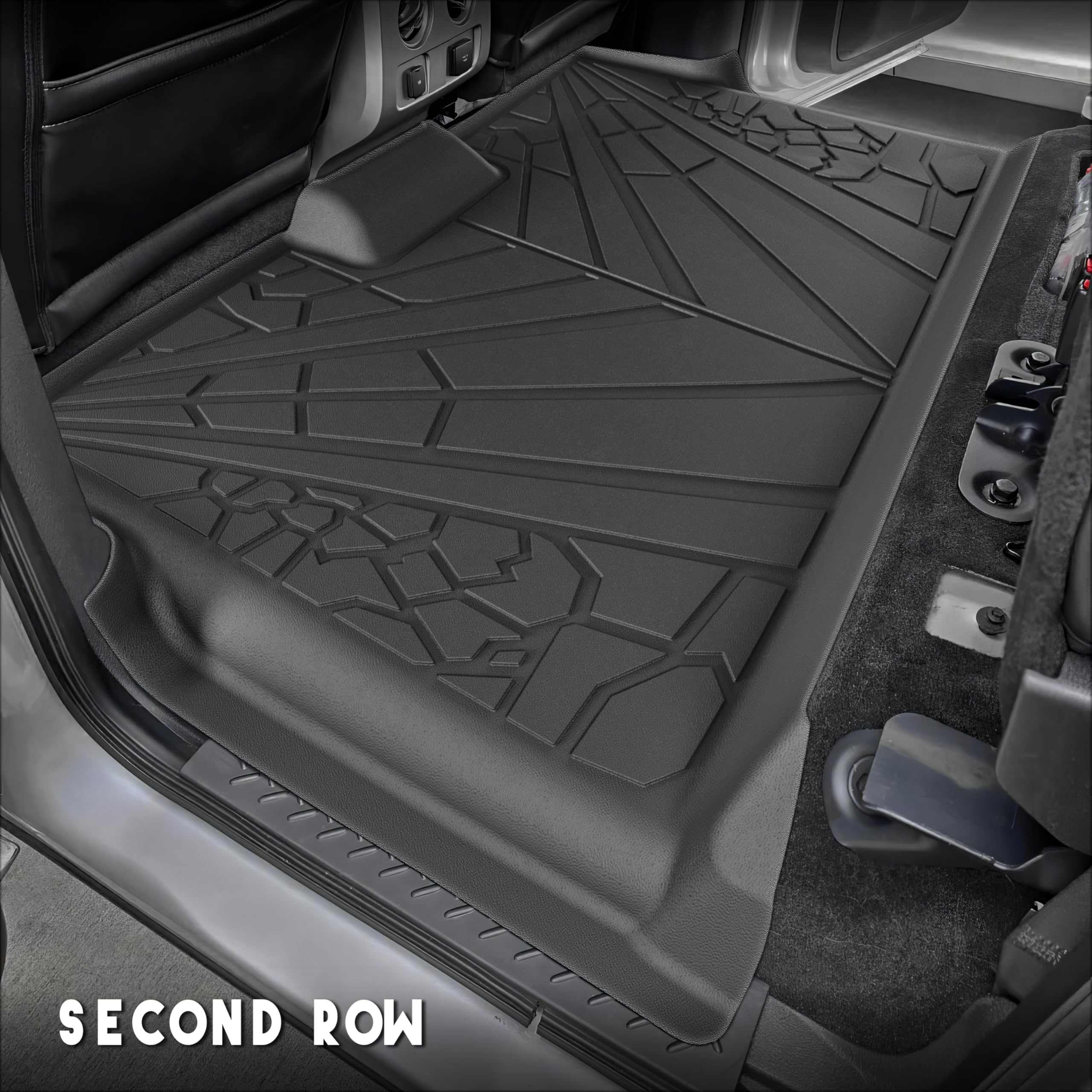 Karpal Floor Mats Fit 2015-2024 Ford F150 Supercrew Cab/ 2022-2024 F-150 Lightning Floor Liners (W/O Fold Flat Storage), Custom