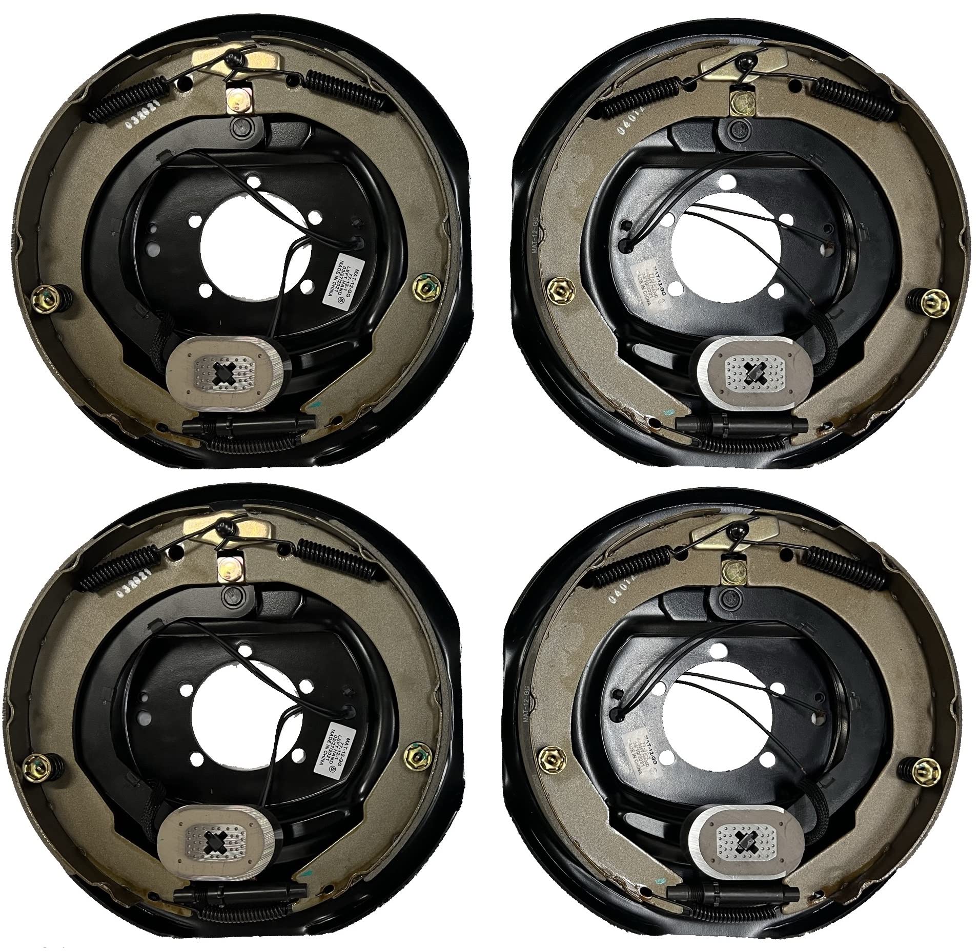 M-Parts Trailer Brakes - 2 Pair 12x2 Electric Trailer Brakes, 7,000 lb Trailer Axle - Trailer Brake Kit, Electric Trailer Brakes