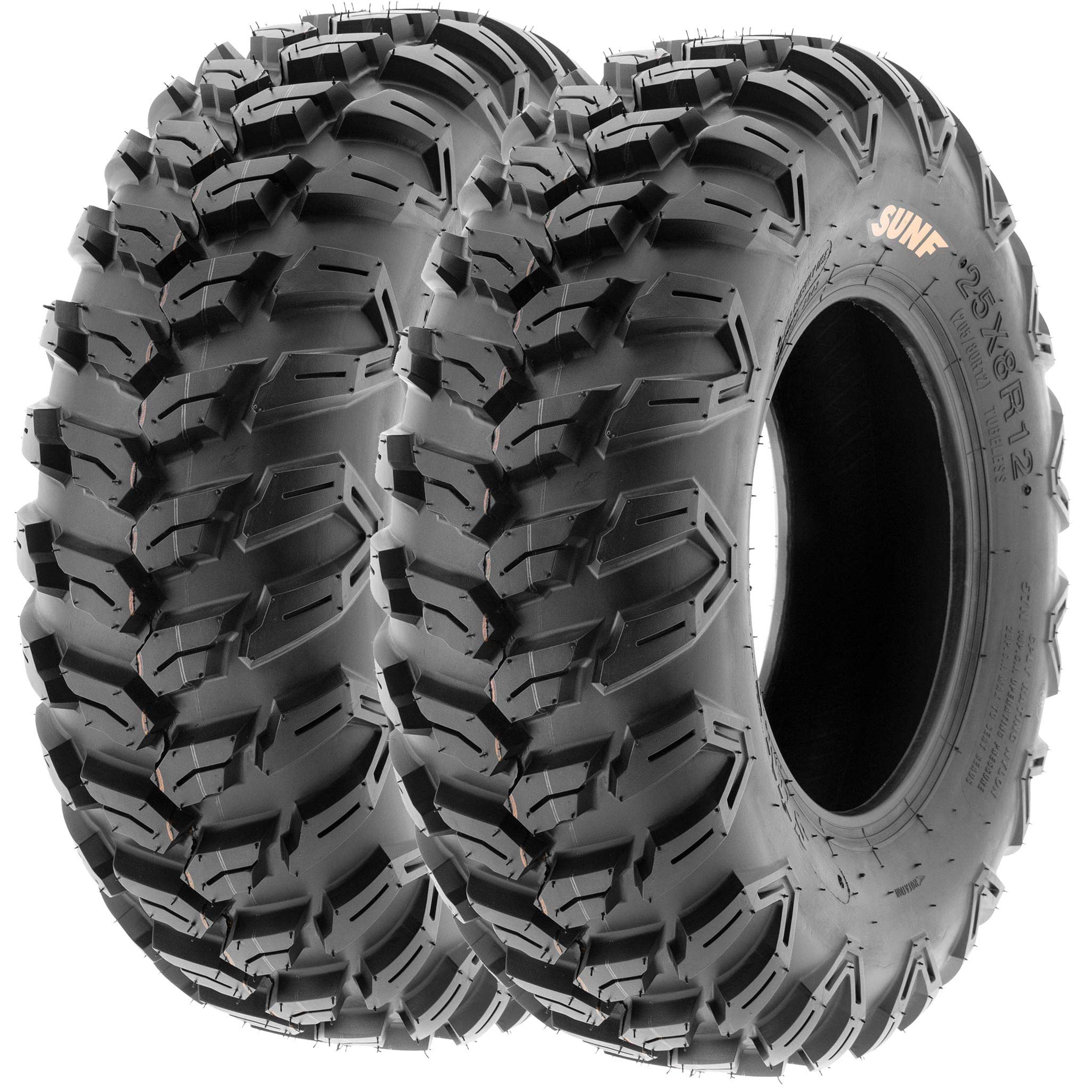 Set Of 4 Sunf A043 Xc Racing Atv Utv Radial Sport Tires 27X9R12 Front & 27X11R12 Rear, 6Pr, All-Terrain Off-Road & Track
