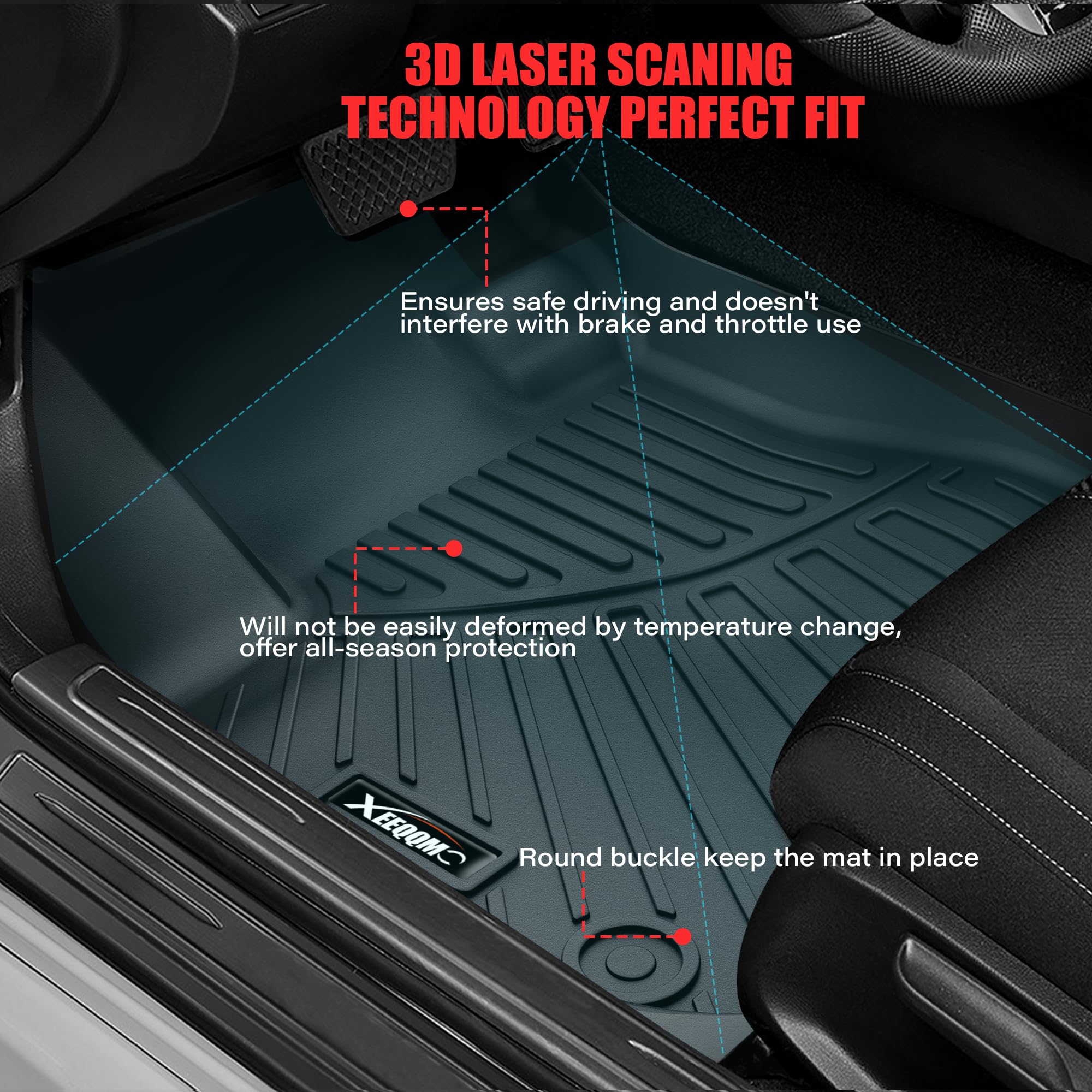 Floor Mats For 2021-2024 2025 Buick Envision With Cargo Liner All Weather Tpe Protection Floor Liners Full Set With Trunk Mat Fo