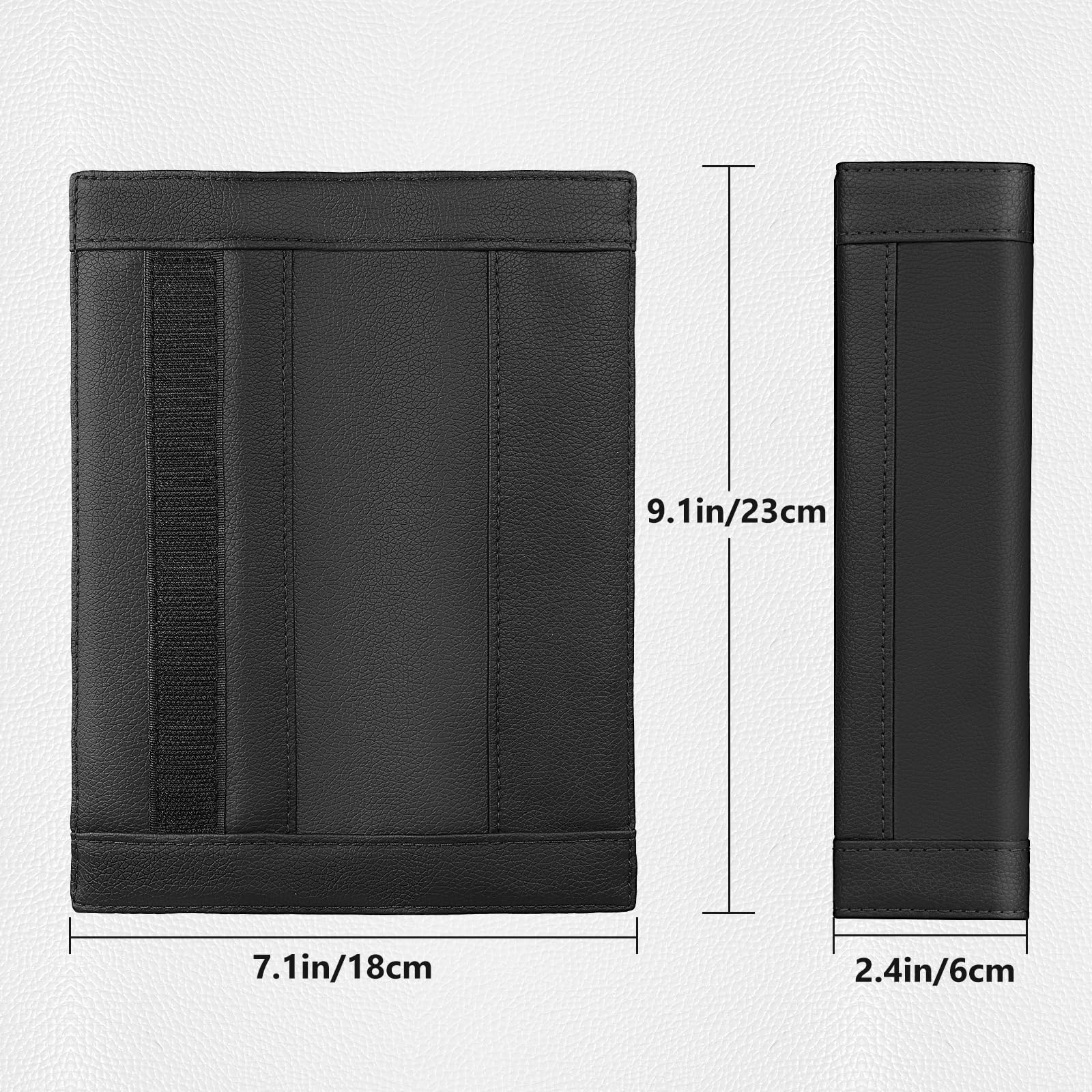Seg Direct Black Seat Belt Pads Pack Of 2